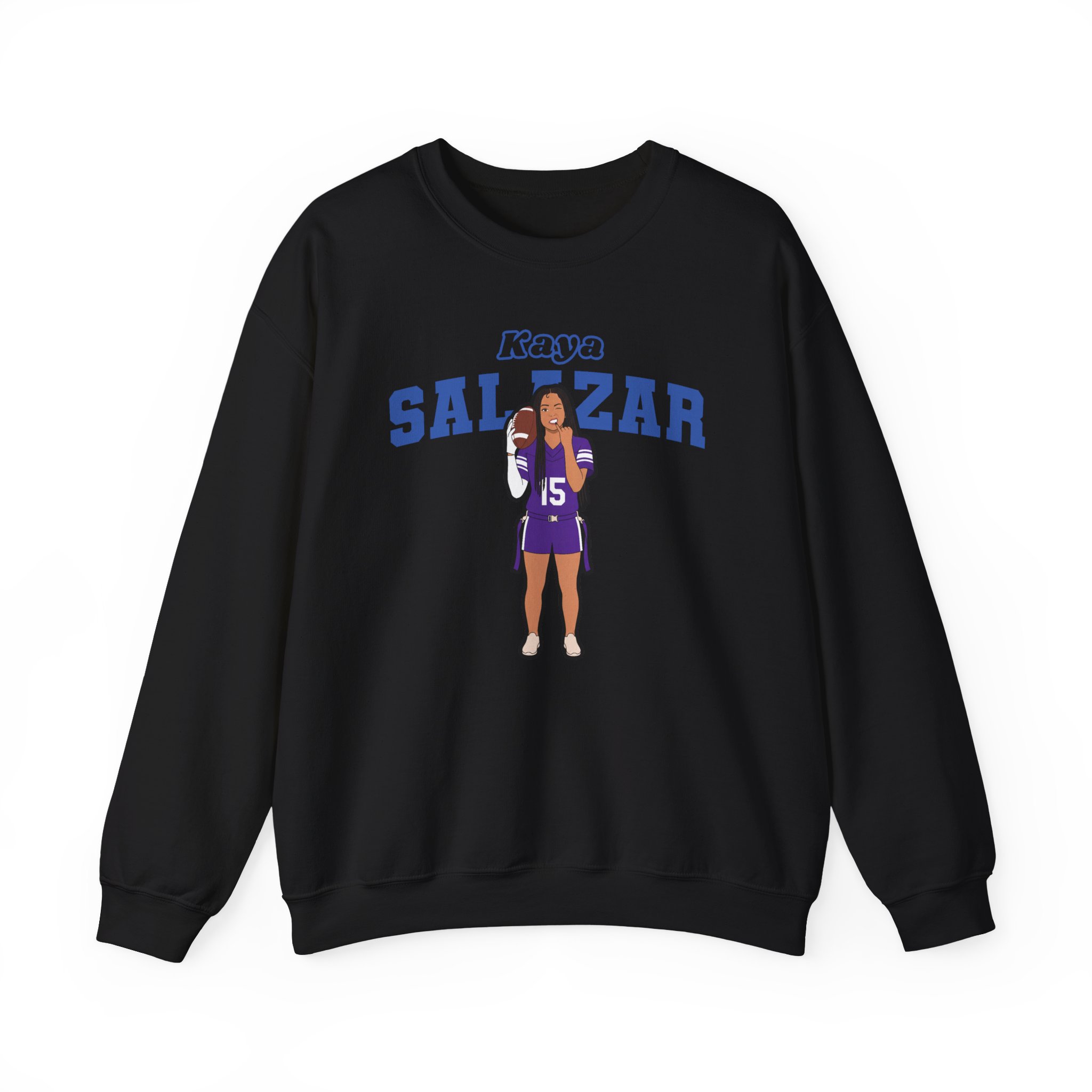 Crewneck Sweatshirt — character_name_arch in Black