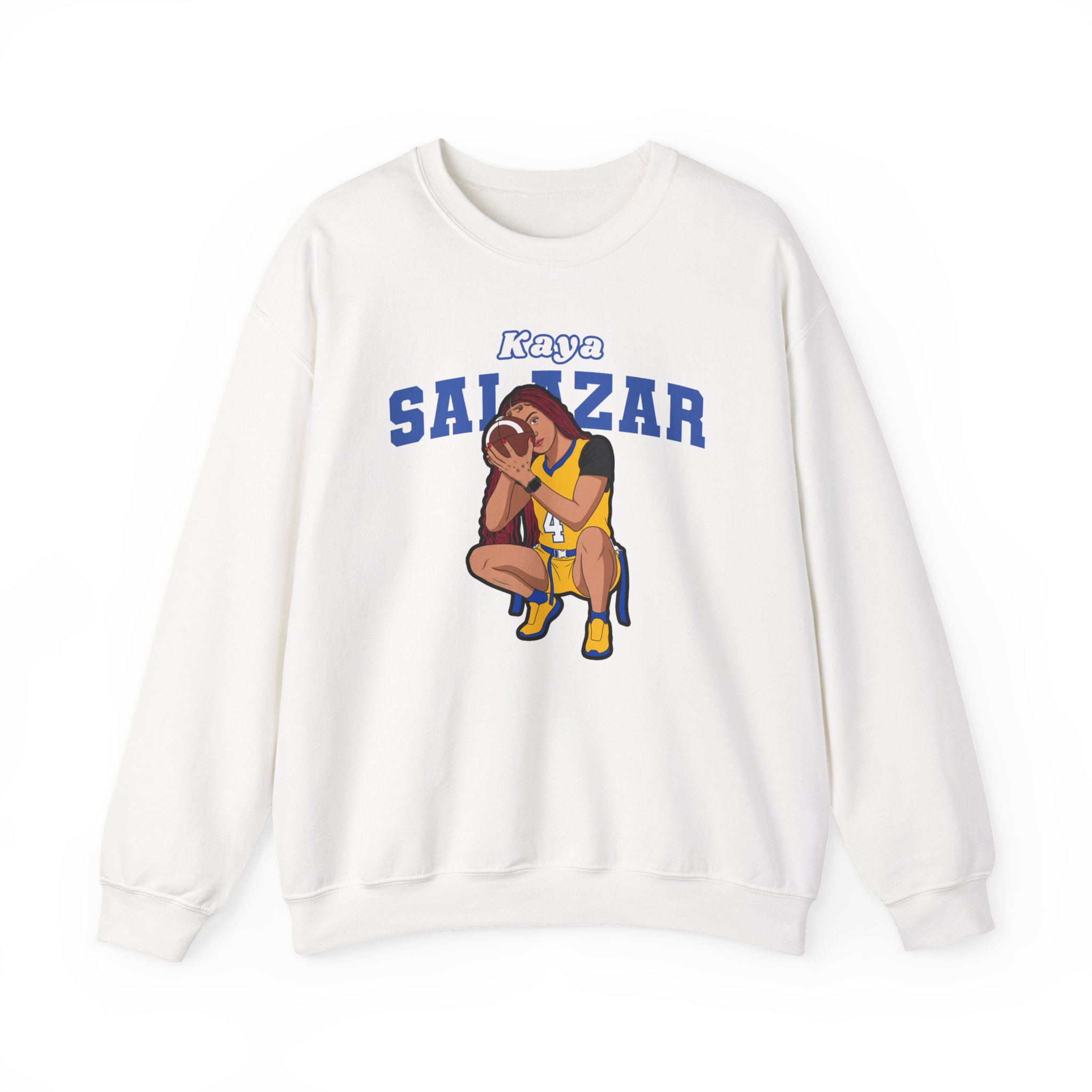 Crewneck Sweatshirt — character_name_arch in White