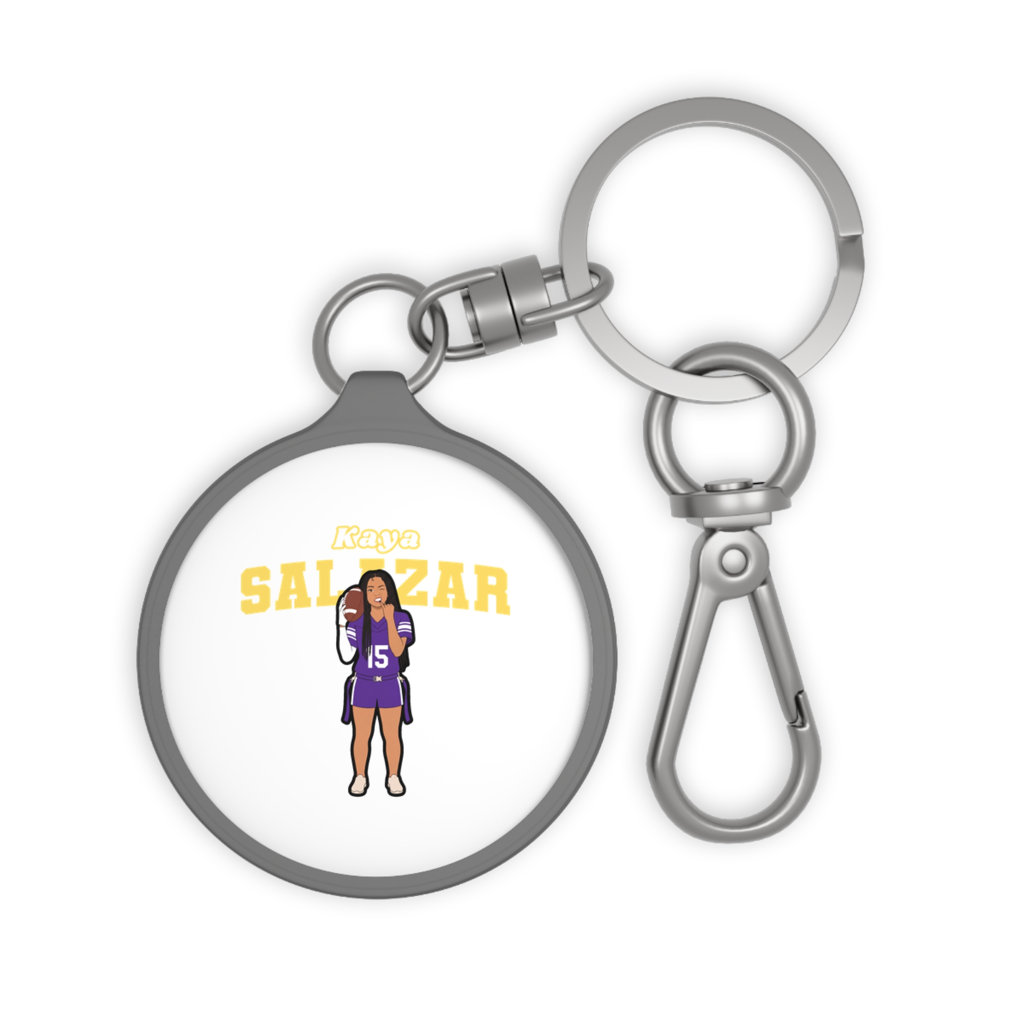 Keychain — character_name_arch in Grey