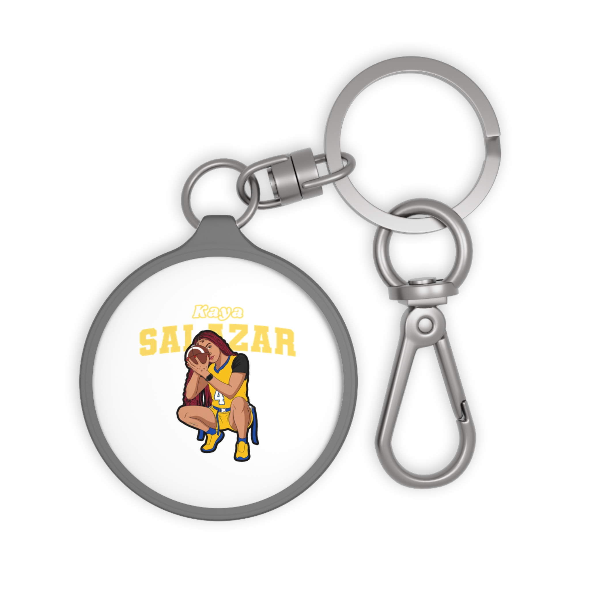 Keychain — character_name_arch in Grey