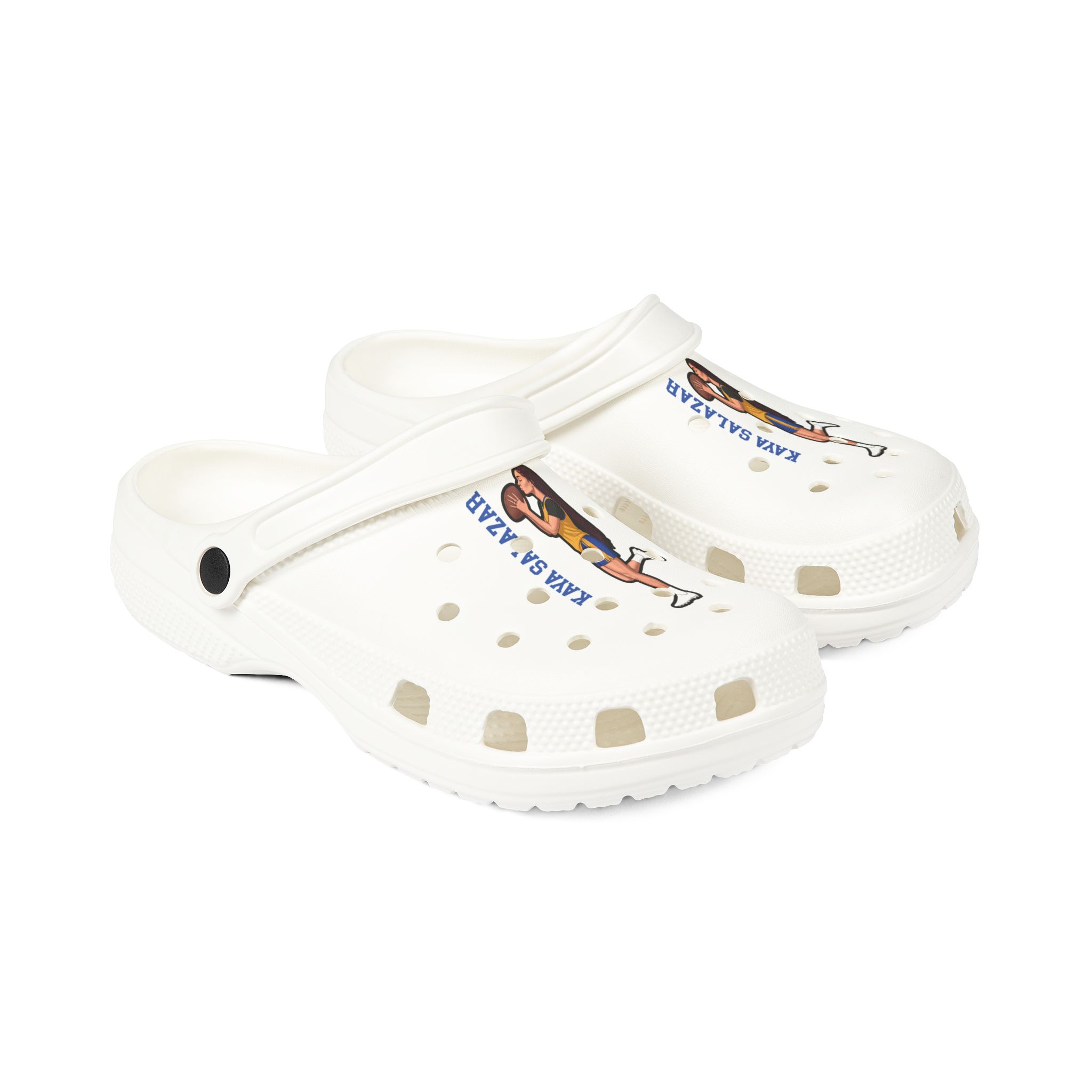 Rubber Clogs — character_name_vertical in White