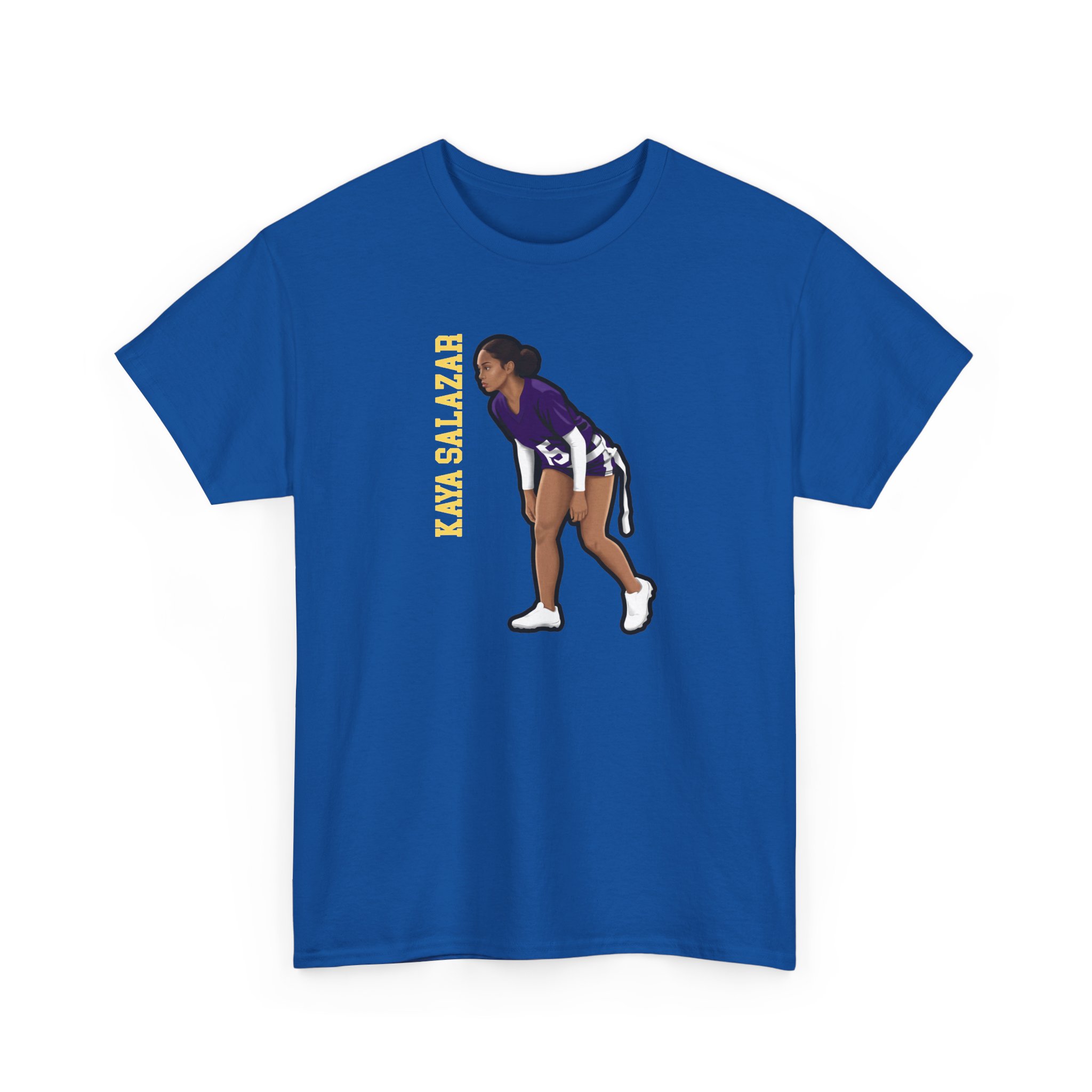 Tee — character_name_vertical in Royal