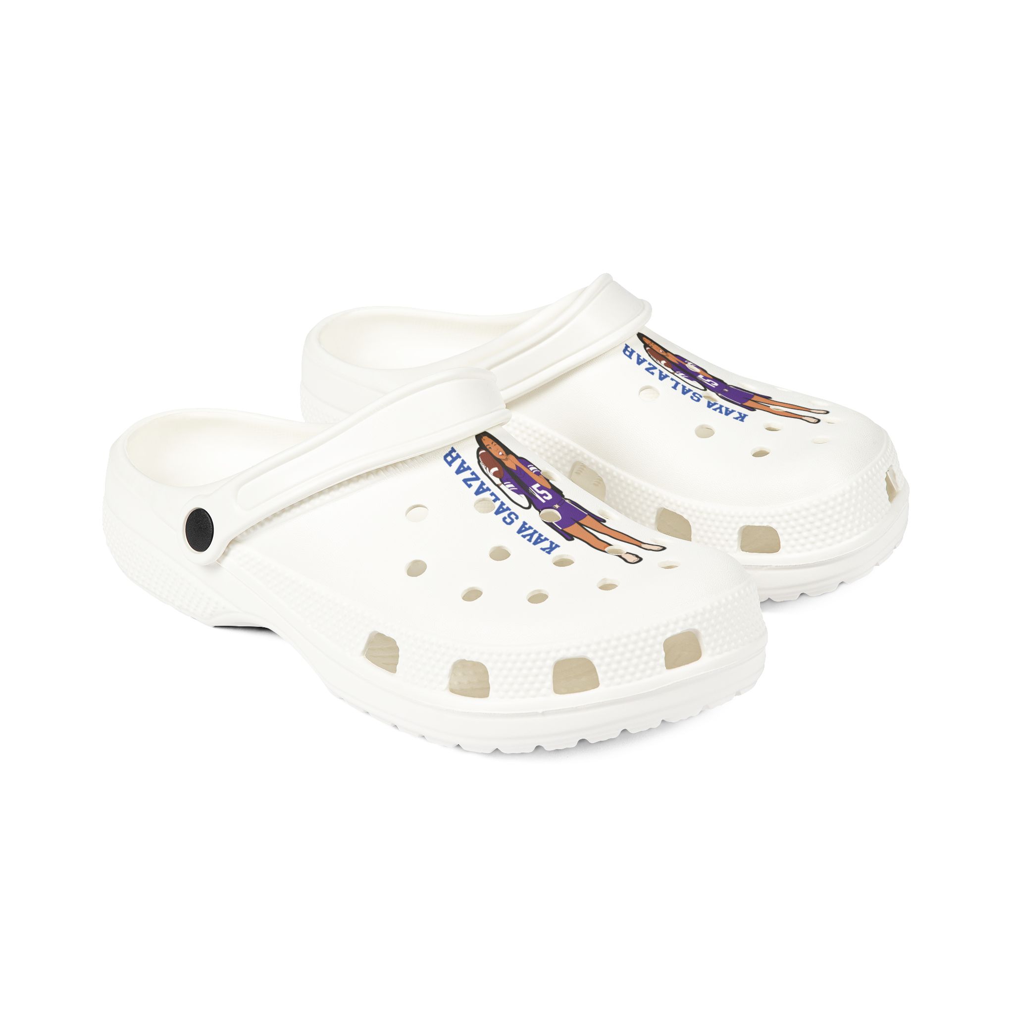 Rubber Clogs — character_name_vertical in White