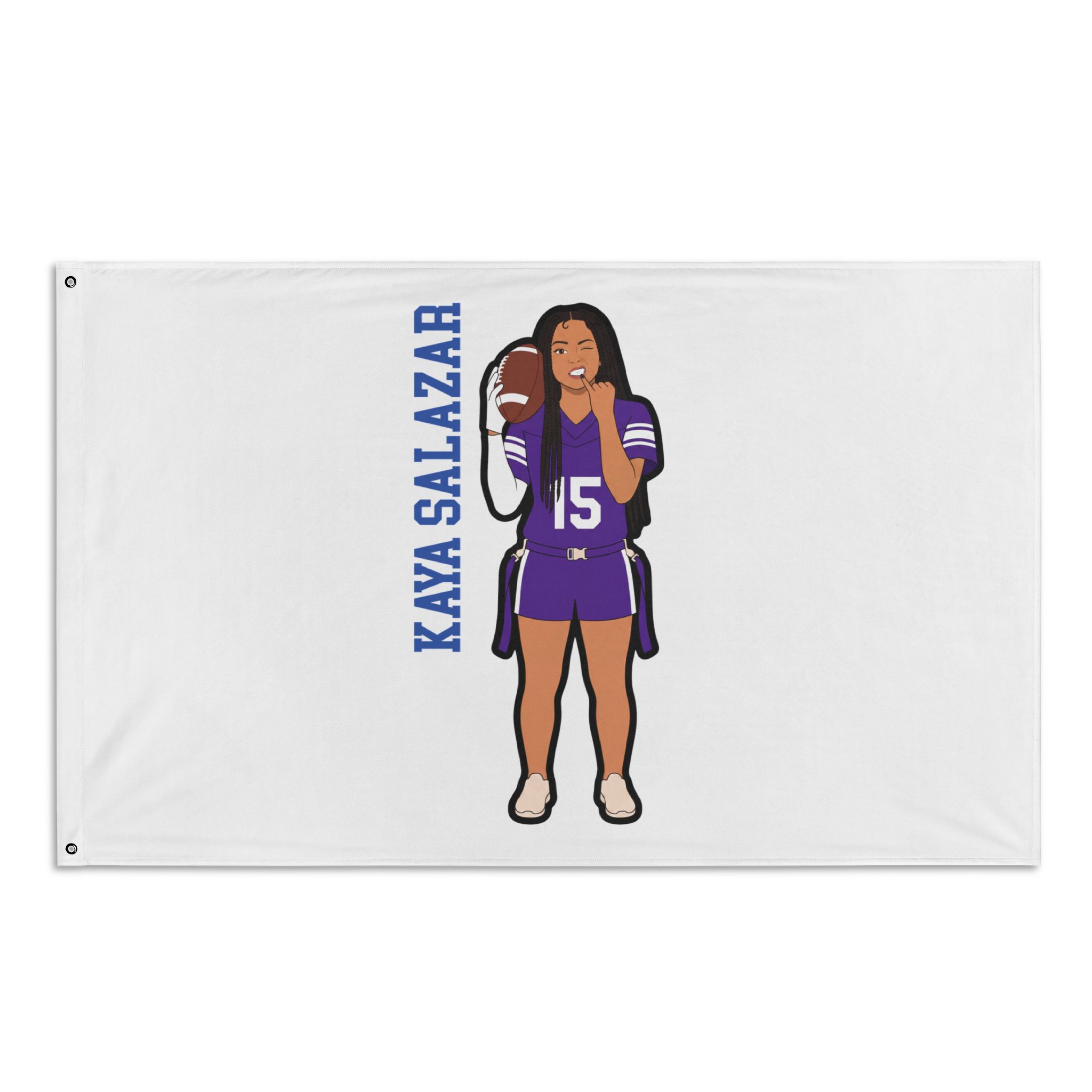 Flag (35 × 56 in) — character_name_vertical in Classic
