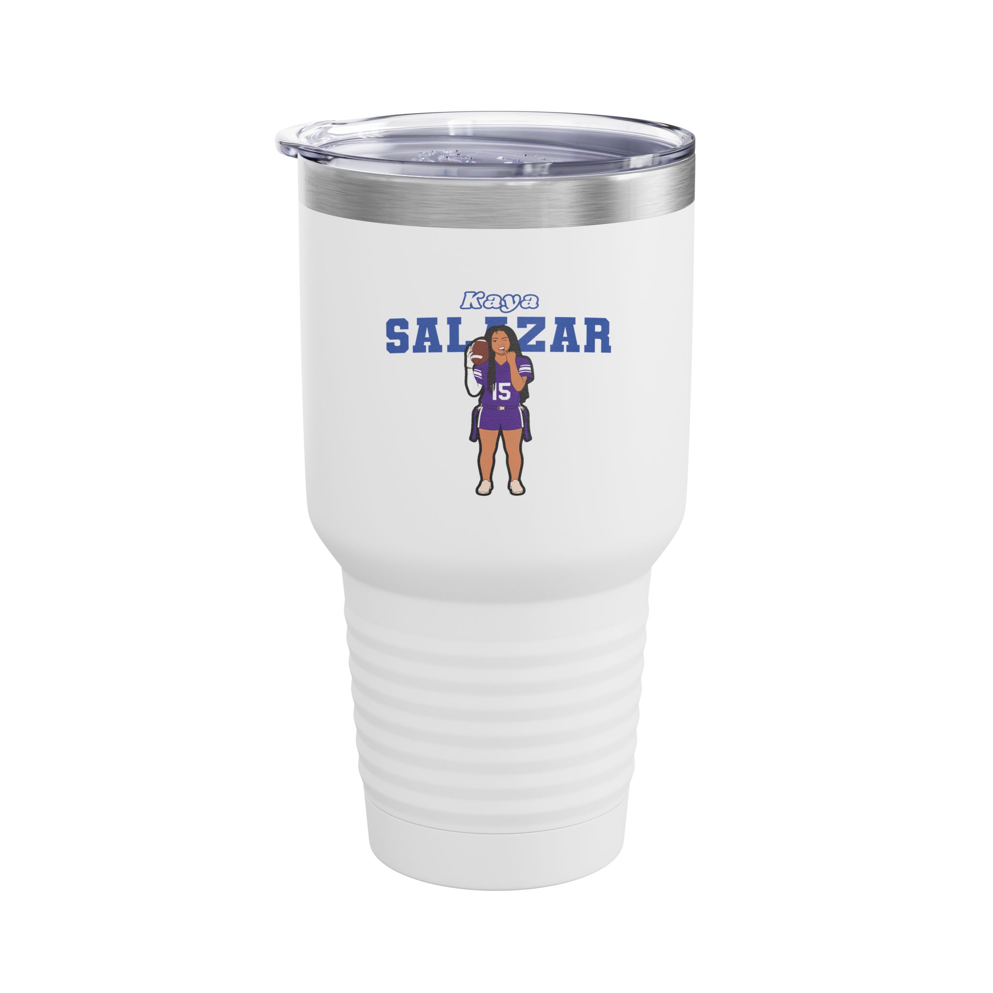 30oz Tumbler — character_name_arch in White