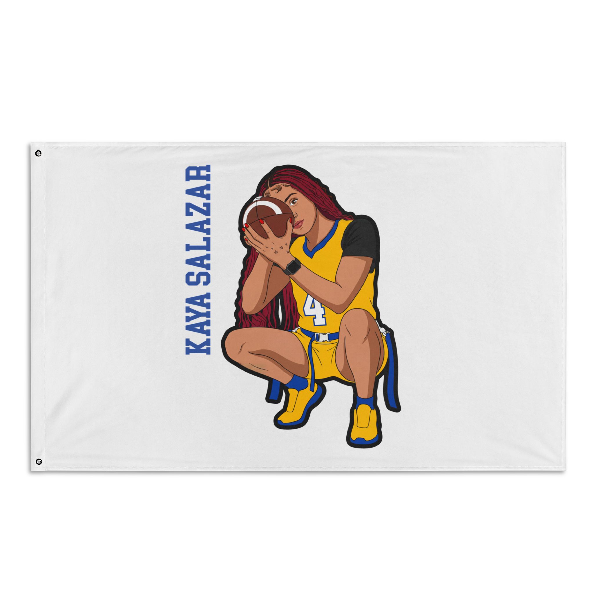 Flag (35 × 56 in) — character_name_vertical in Classic
