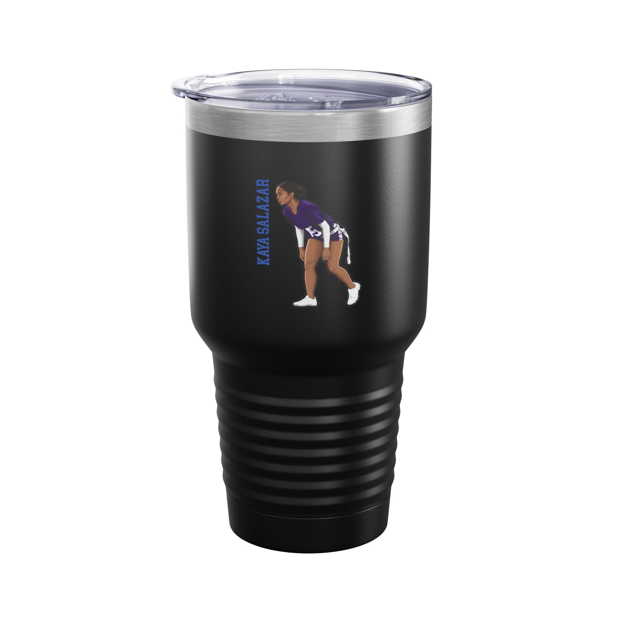 30oz Tumbler — character_name_vertical in Black