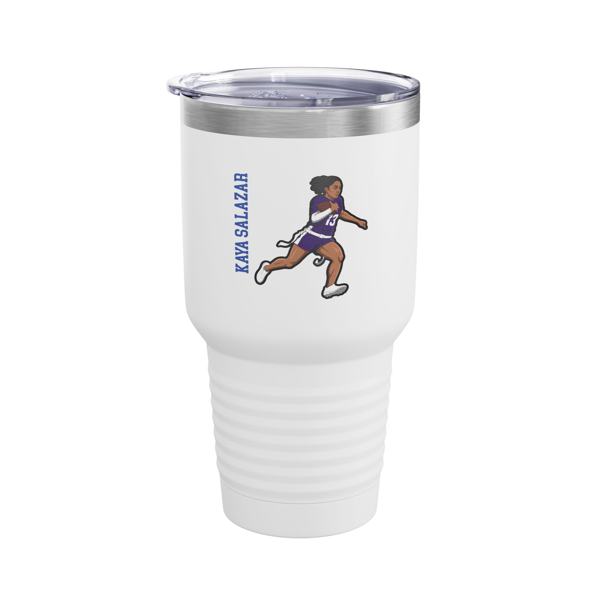 30oz Tumbler — character_name_vertical in White