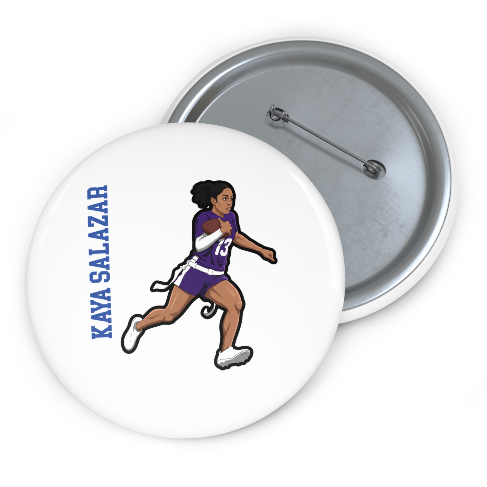 Game Day Pin — character_name_vertical in Classic