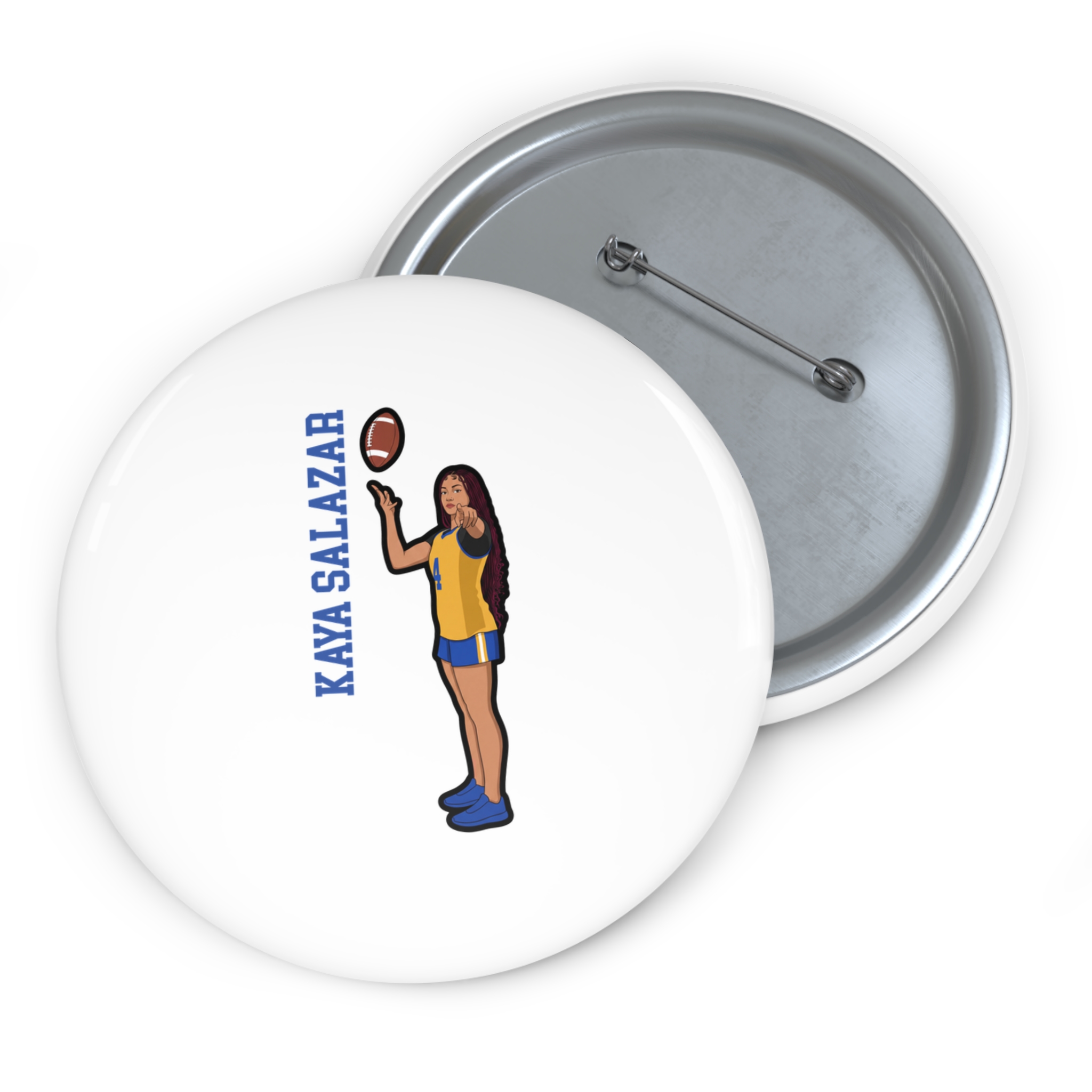 Game Day Pin — character_name_vertical in Classic