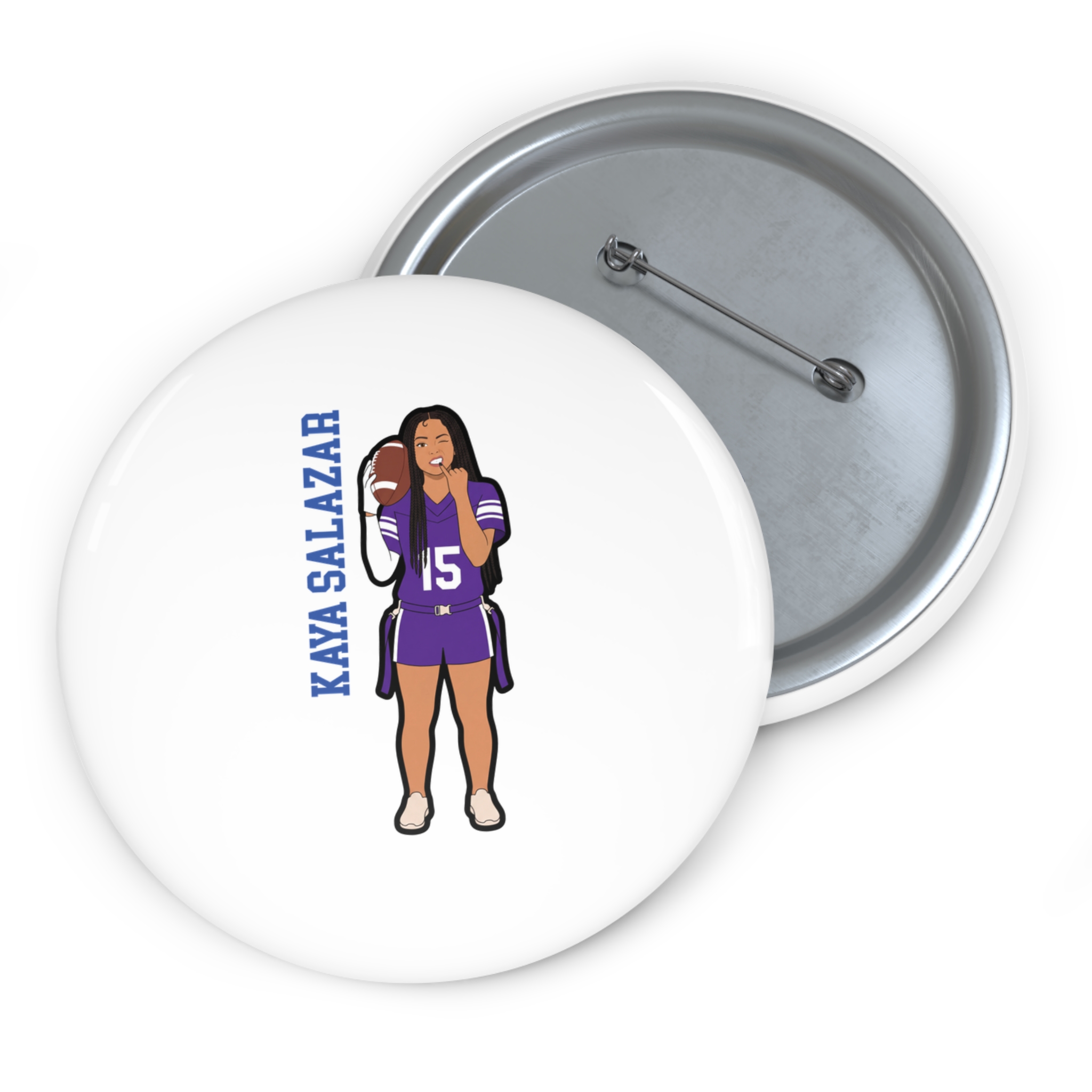 Game Day Pin — character_name_vertical in Classic