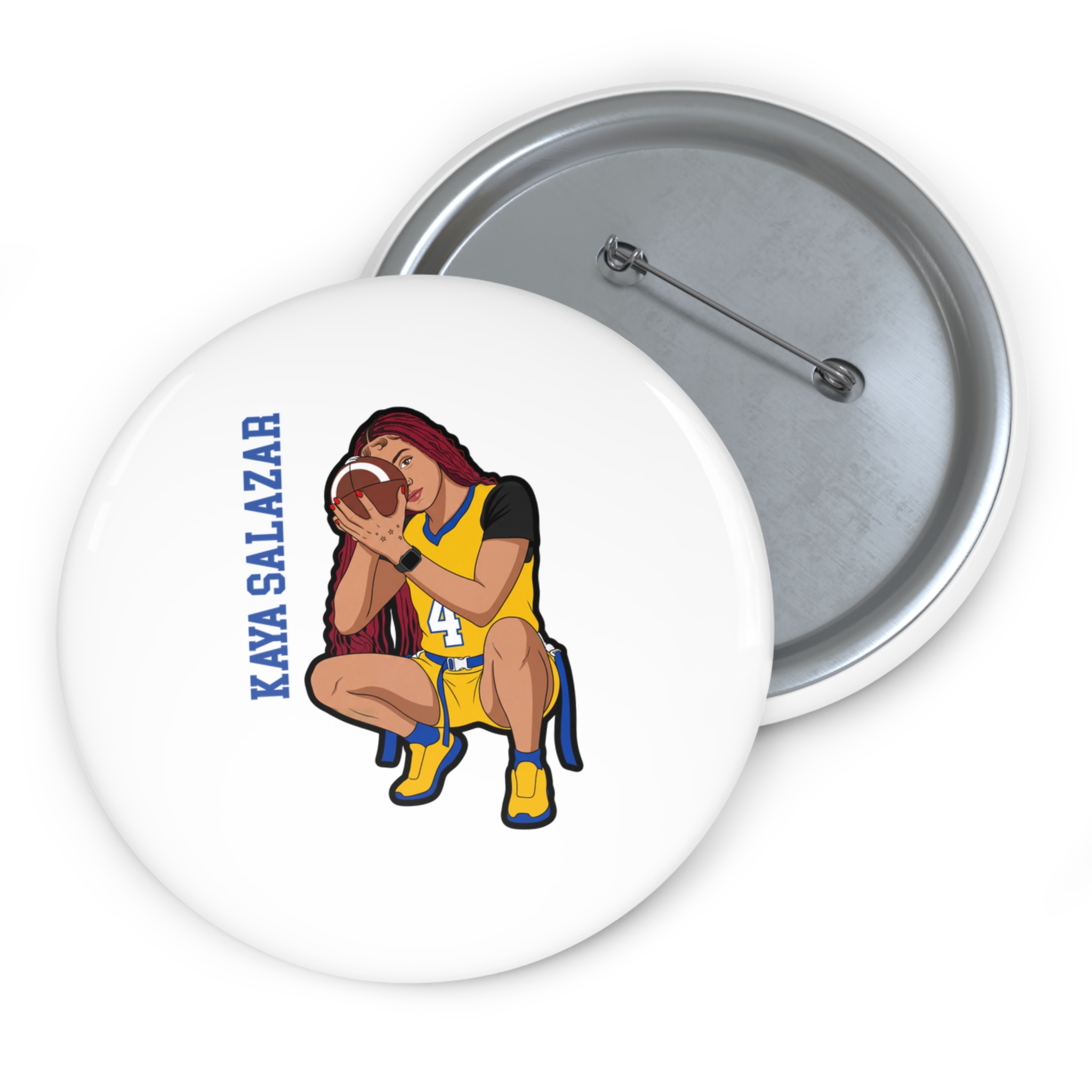 Game Day Pin — character_name_vertical in Classic