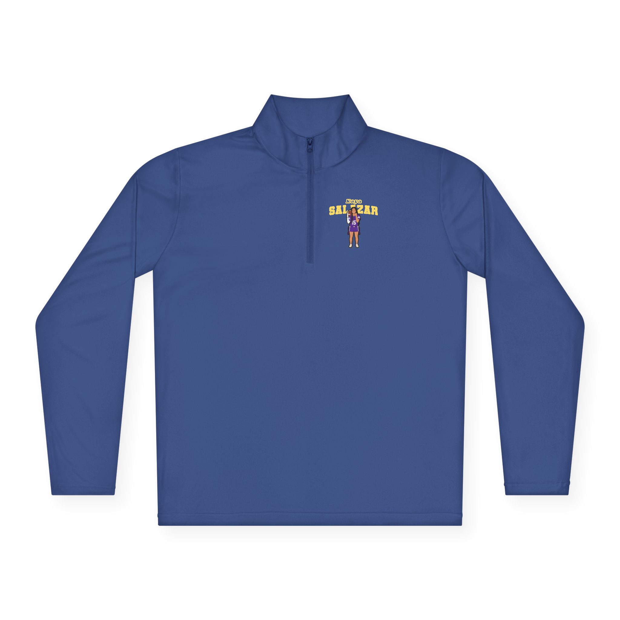 Q-Zip Pullover — character_name_arch in Royal