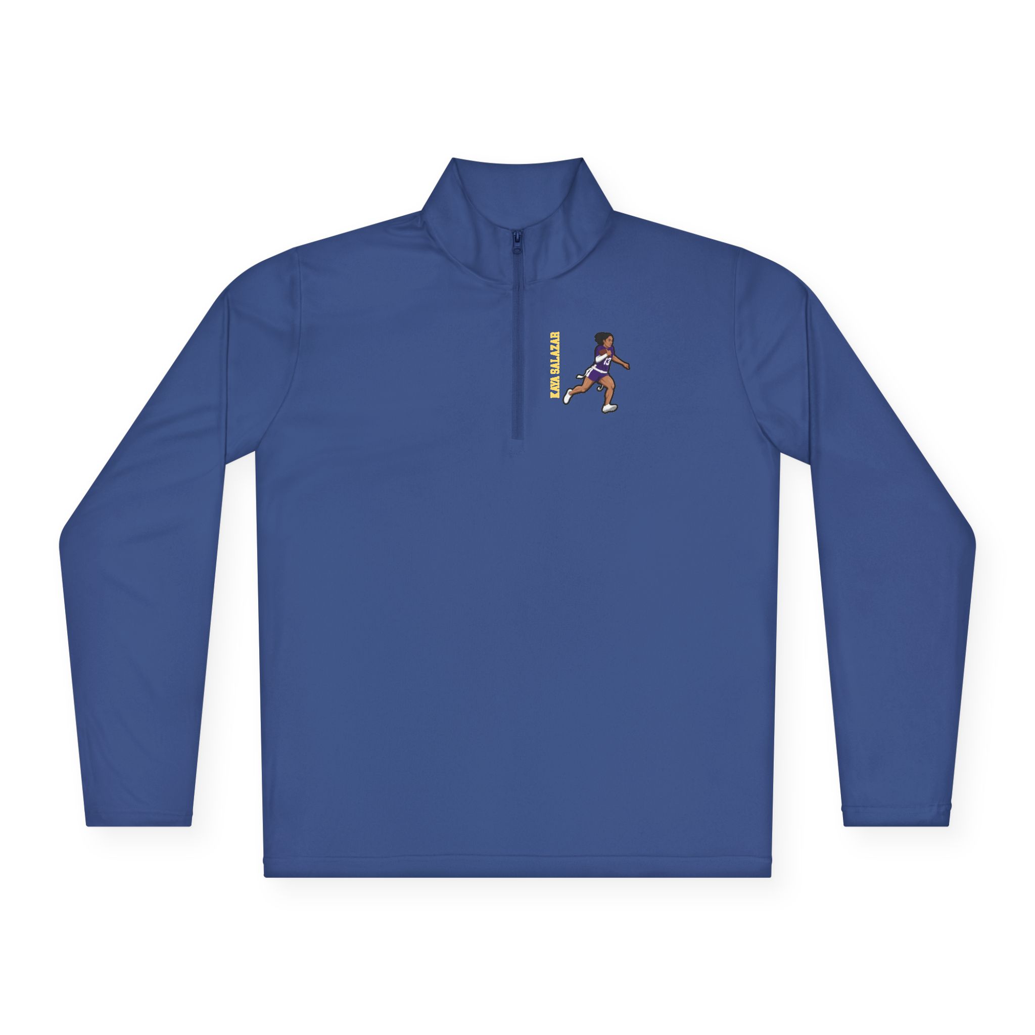 Q-Zip Pullover — character_name_vertical in Royal