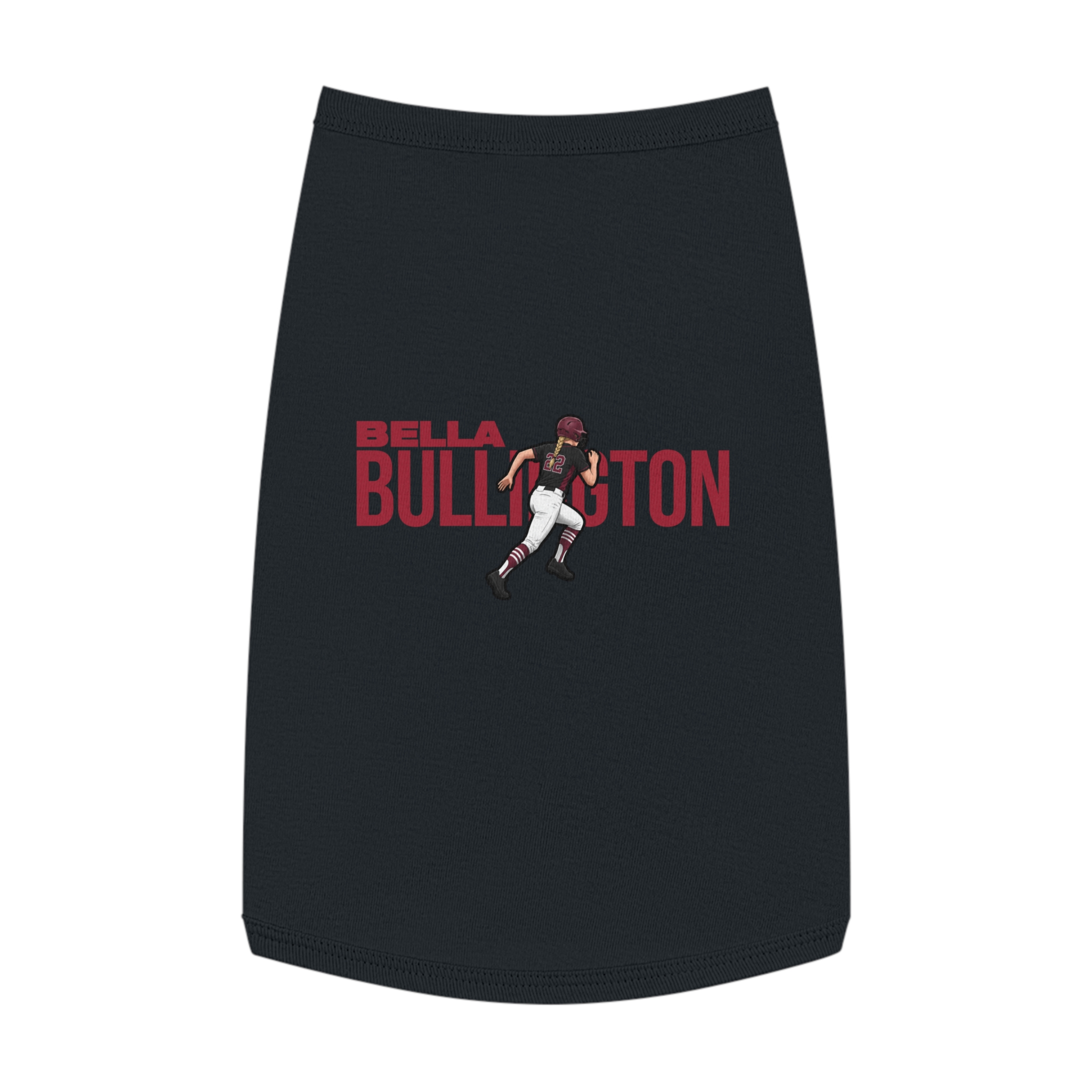 Pet Tank Top — character_player_name in Black