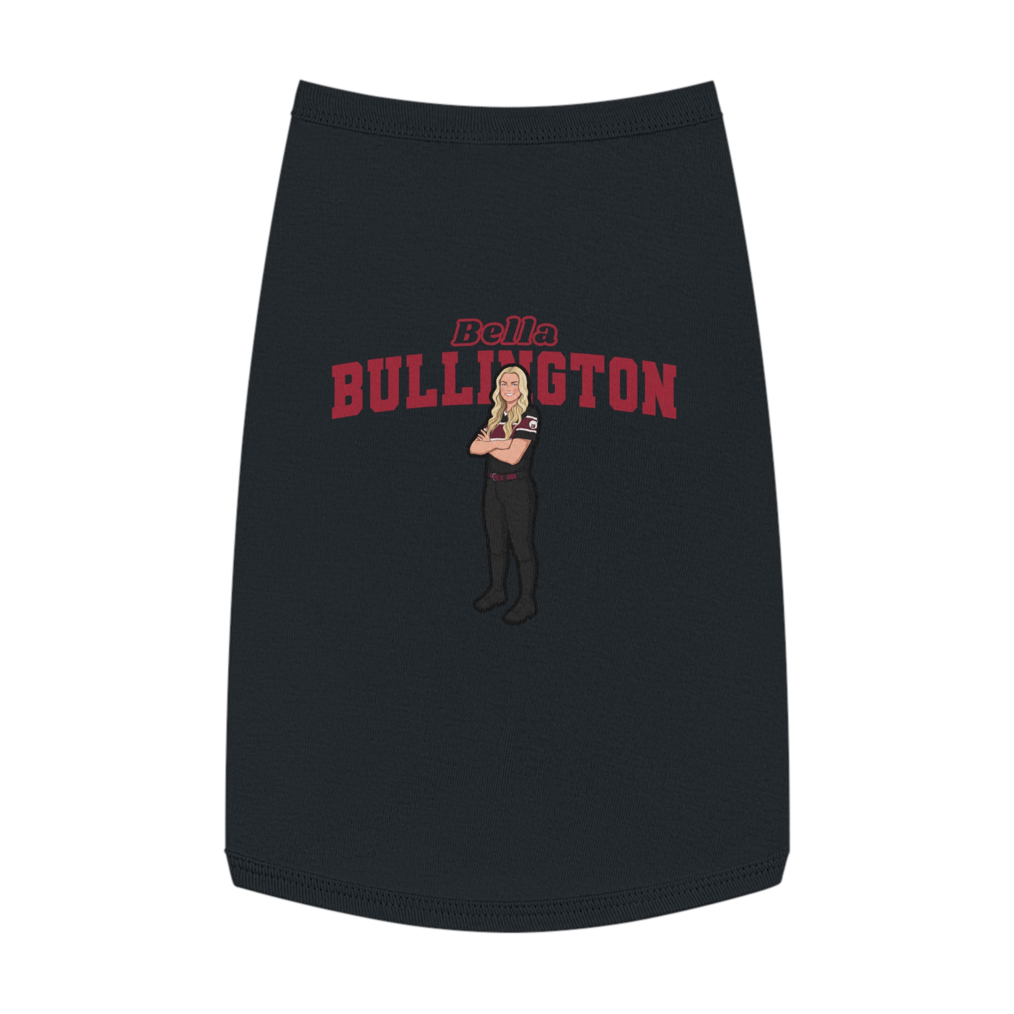 Pet Tank Top — character_name_arch in Black