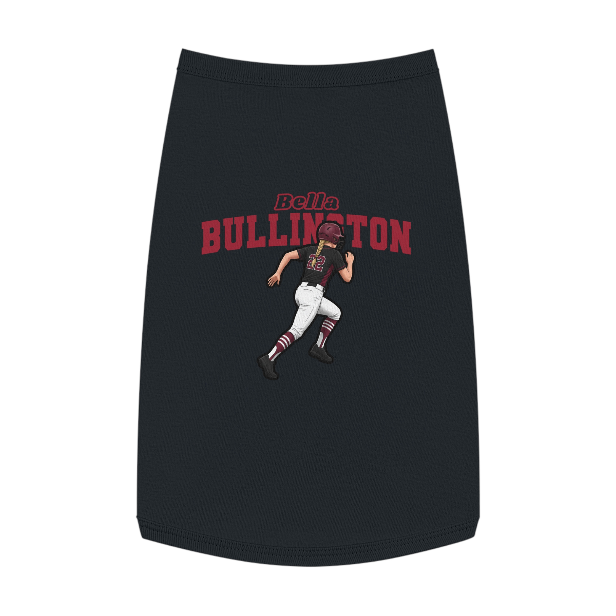 Pet Tank Top — character_name_arch in White
