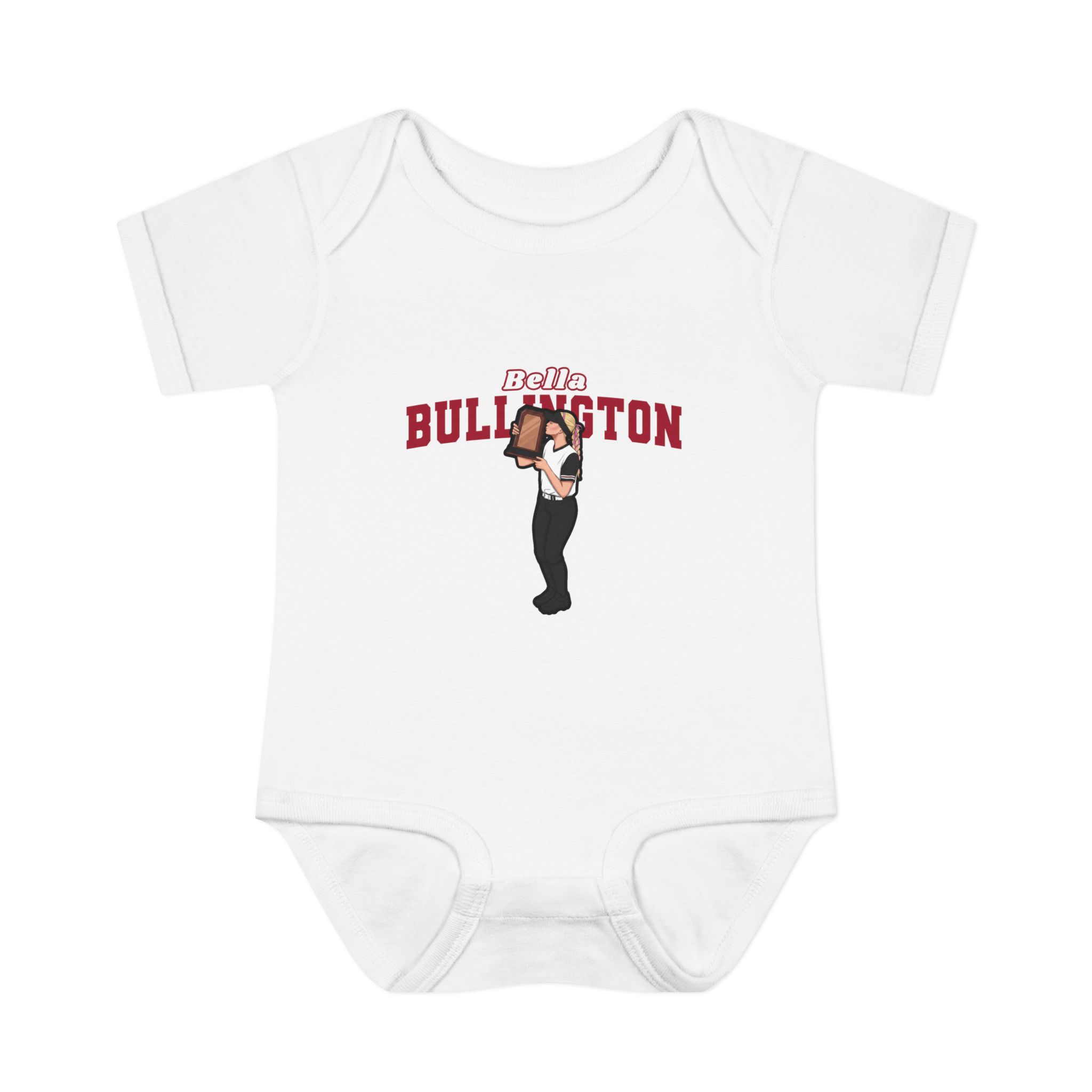Baby Onesie — character_name_arch in White