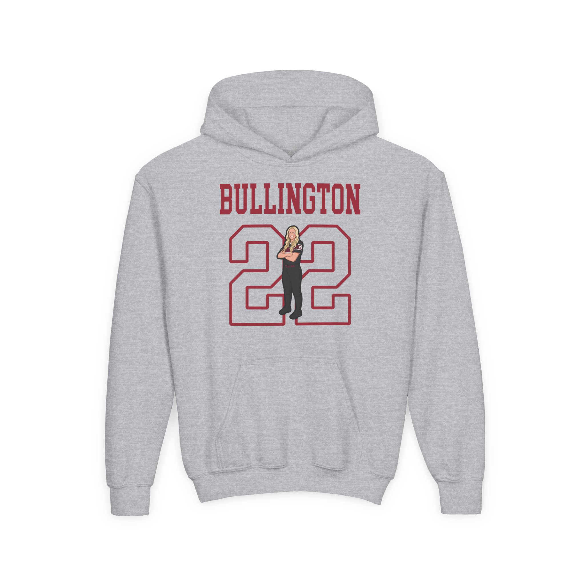 Youth Hoodie — character_shirsey in Grey