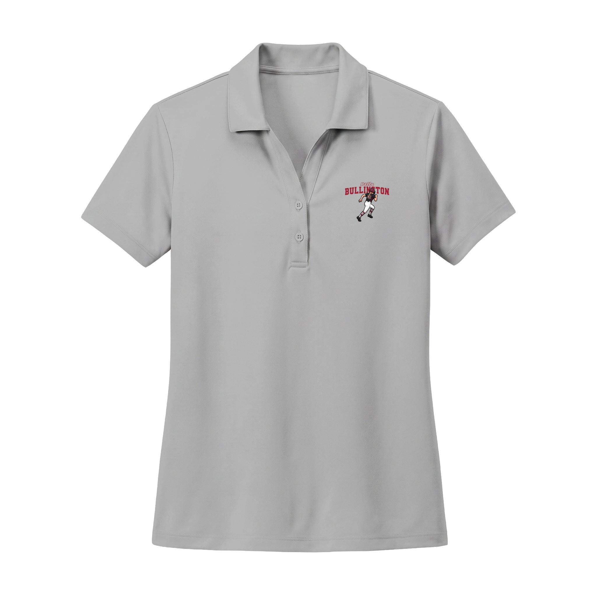 Women's Polo — character_name_arch in Silver