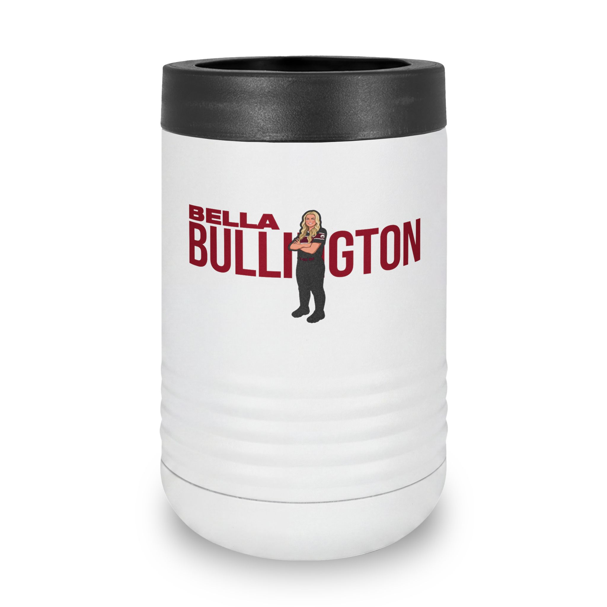 Stainless Can Cooler — character_player_name in White