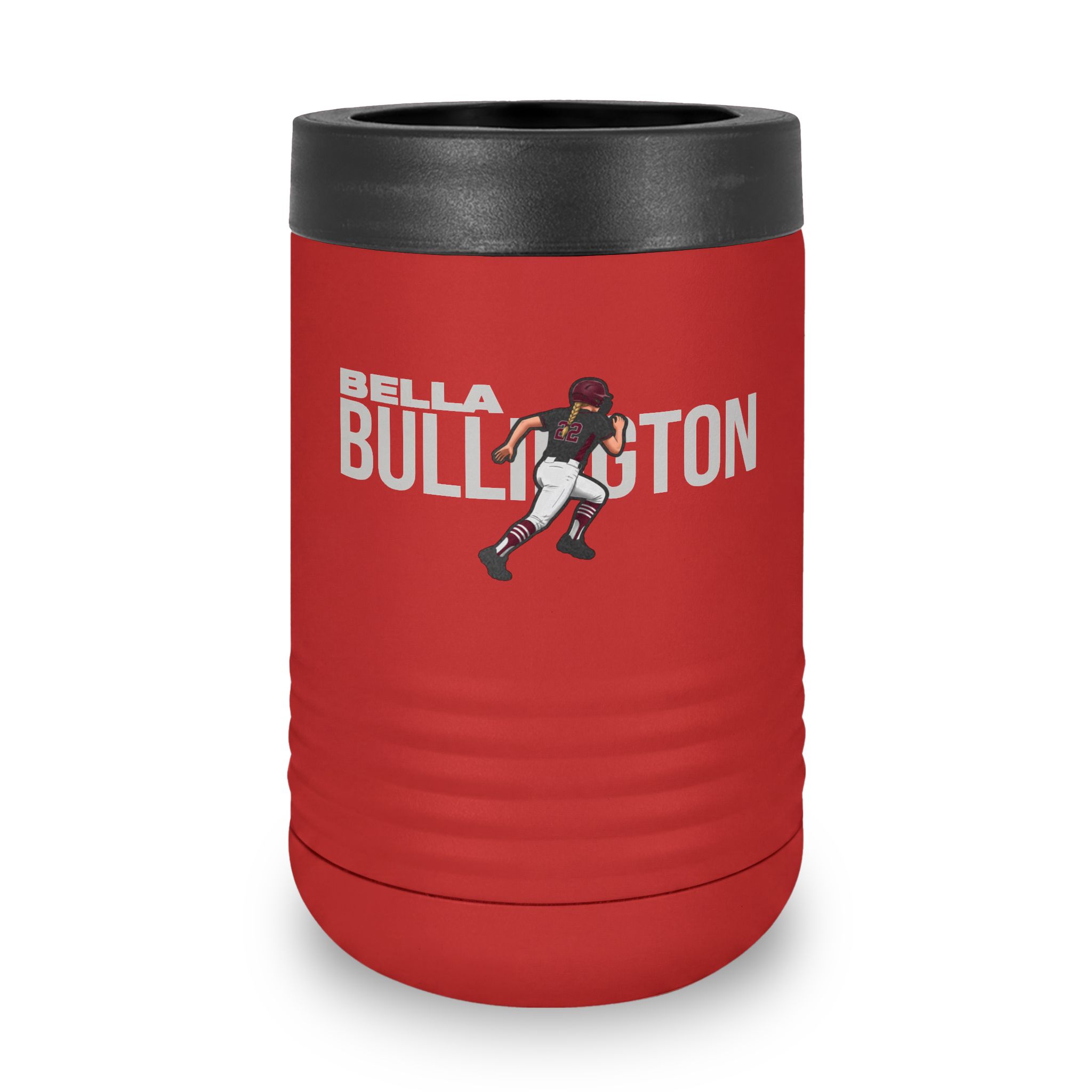 Stainless Can Cooler — character_player_name in Red