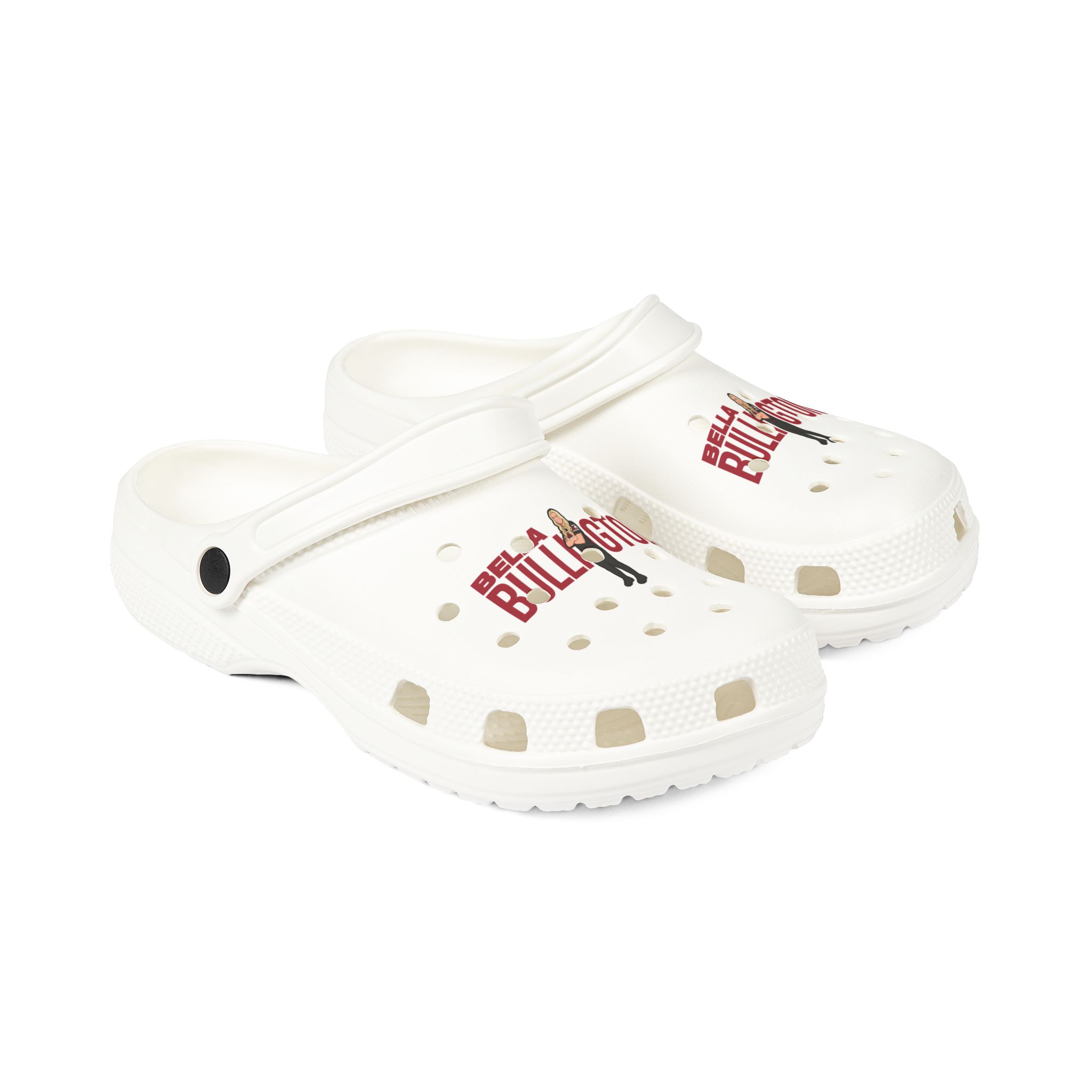 Rubber Clogs — character_player_name in White