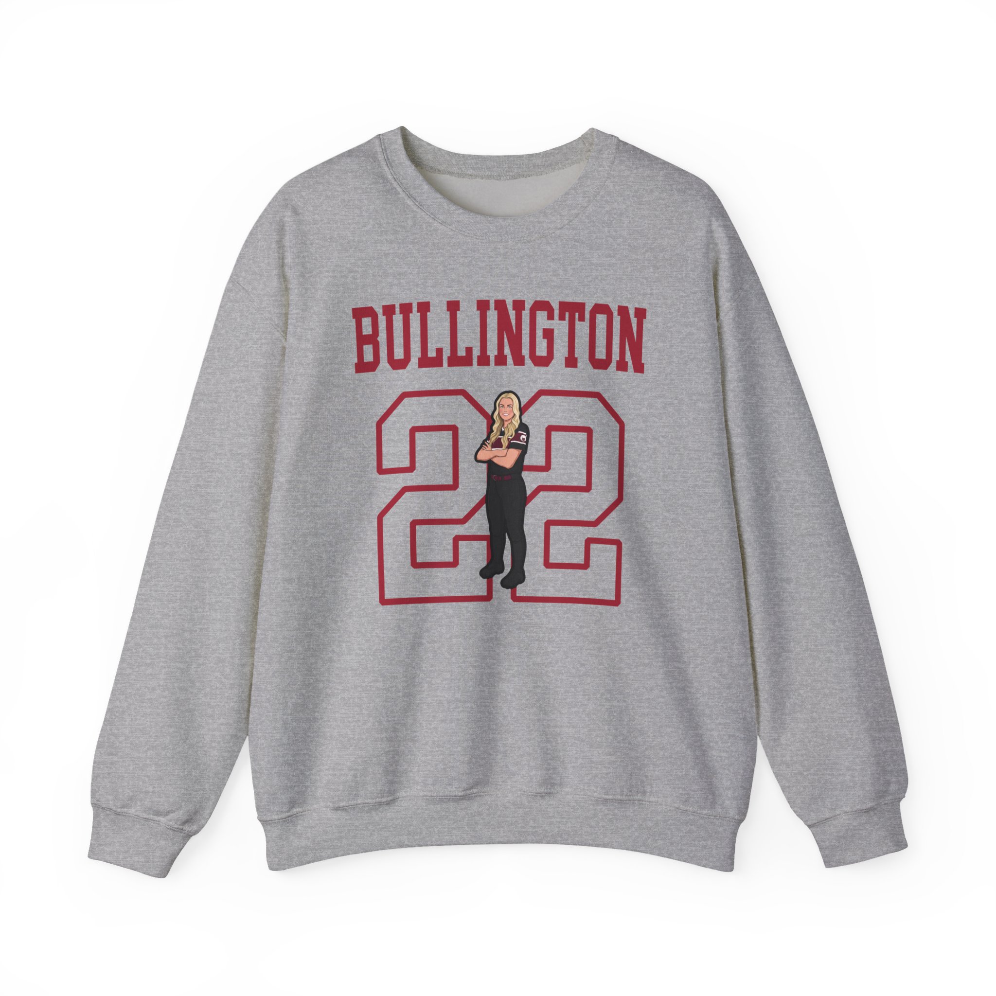 Crewneck Sweatshirt — character_shirsey in Grey