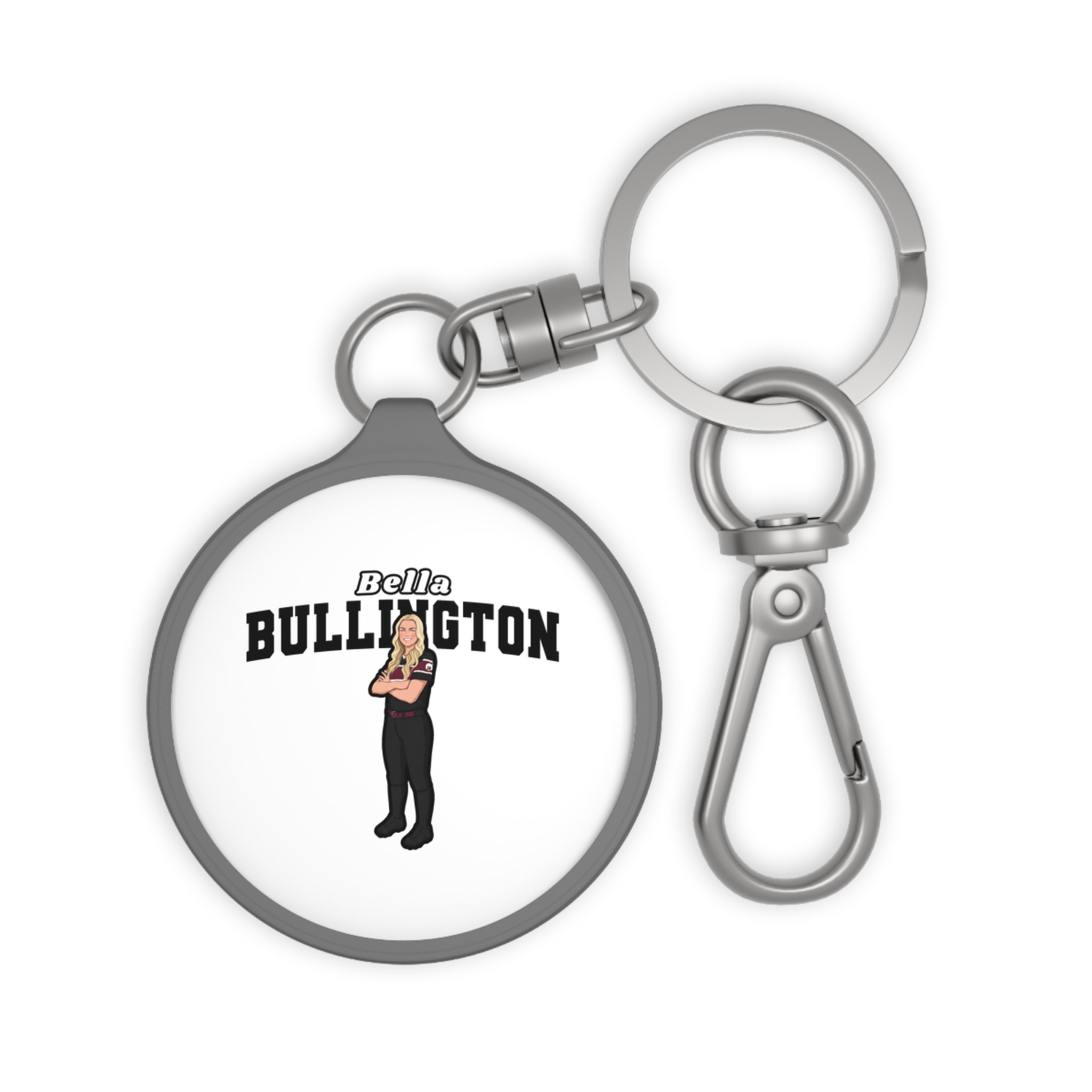 Keychain — character_name_arch in Grey