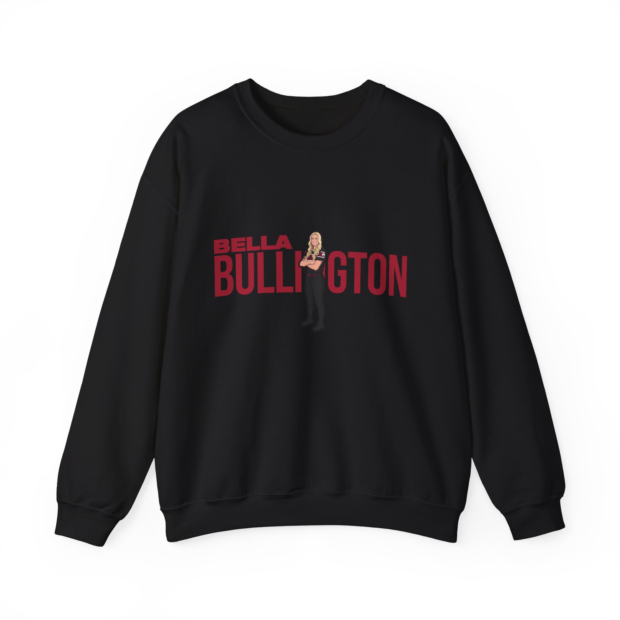 Crewneck Sweatshirt — character_player_name in Black