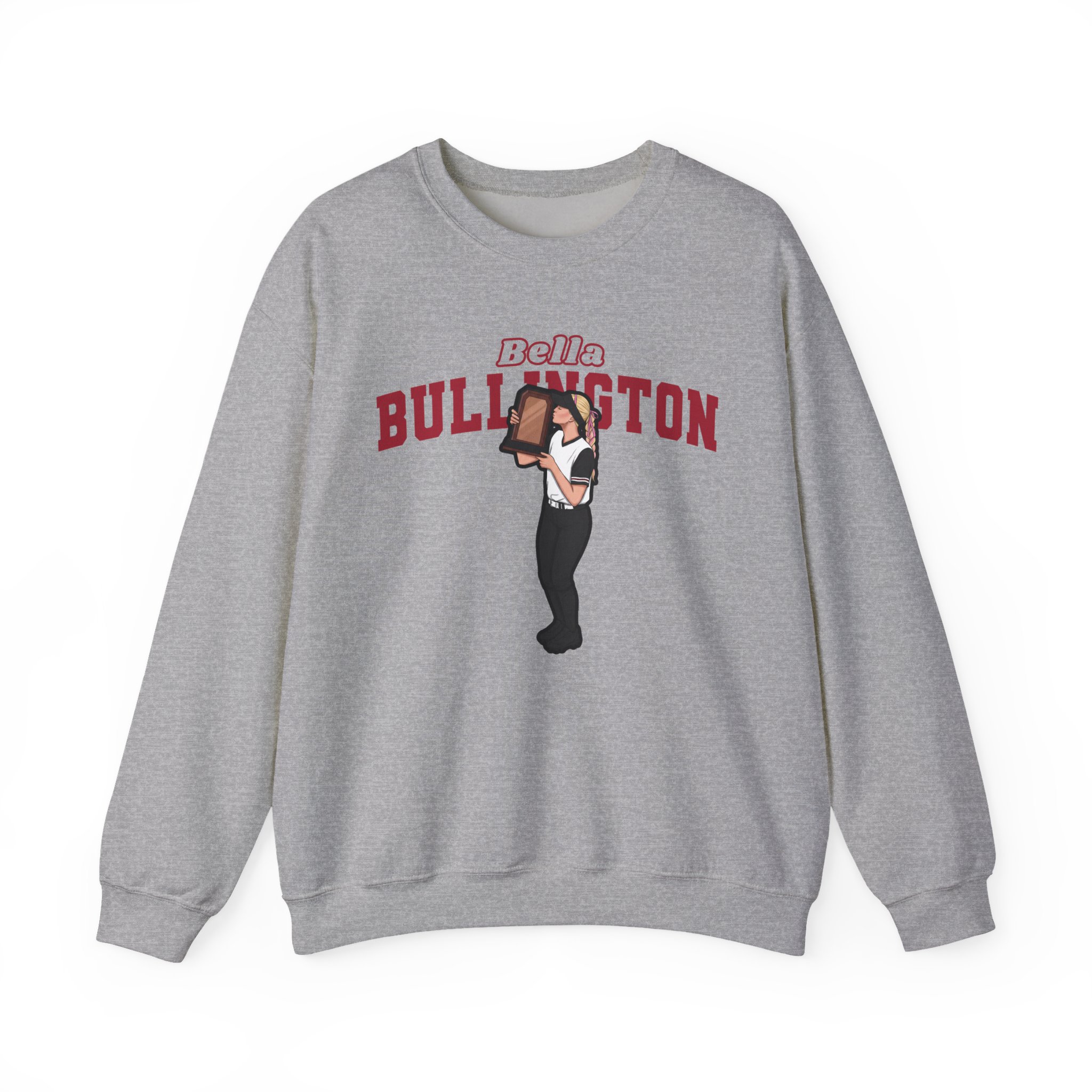 Crewneck Sweatshirt — character_name_arch in Grey