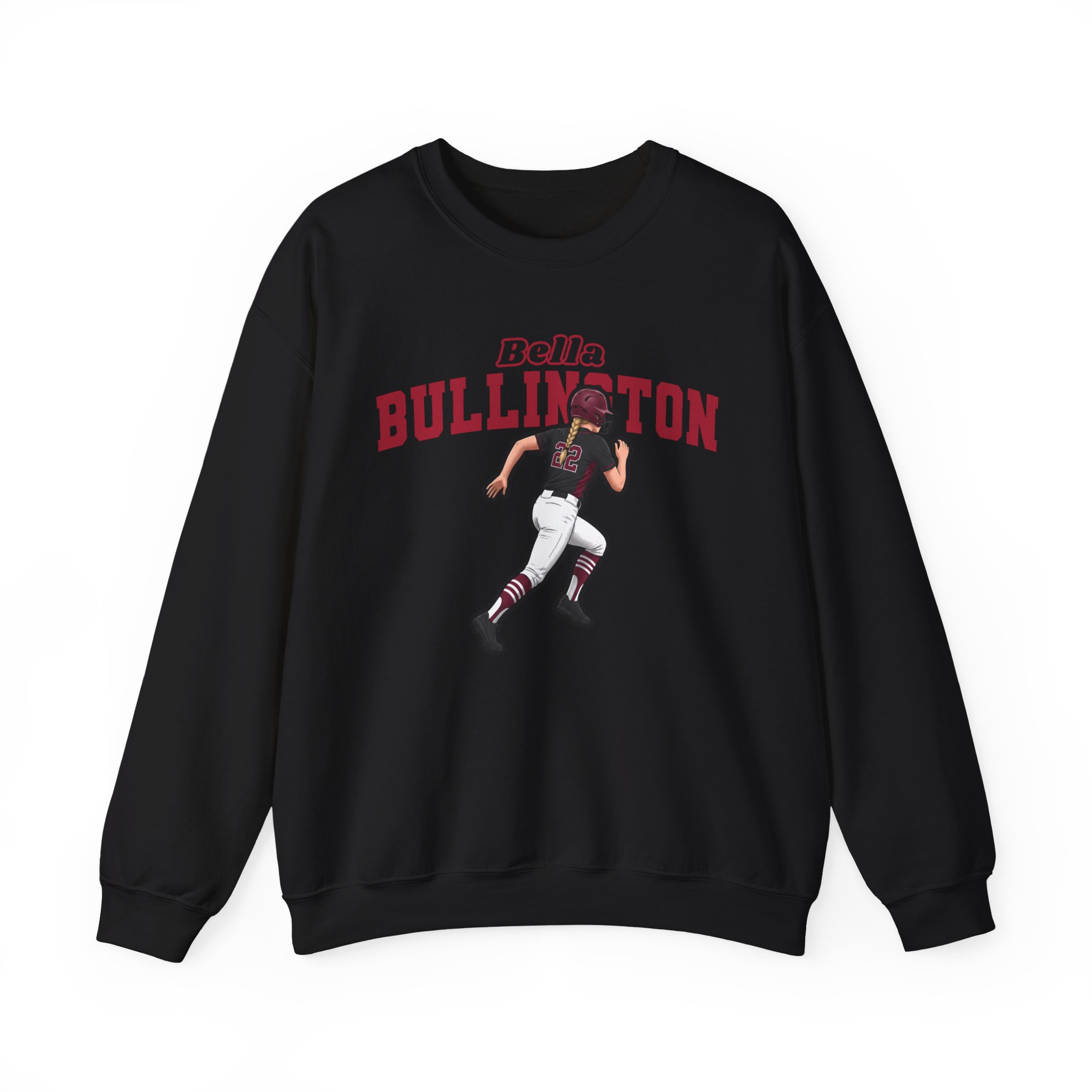 Crewneck Sweatshirt — character_name_arch in Black