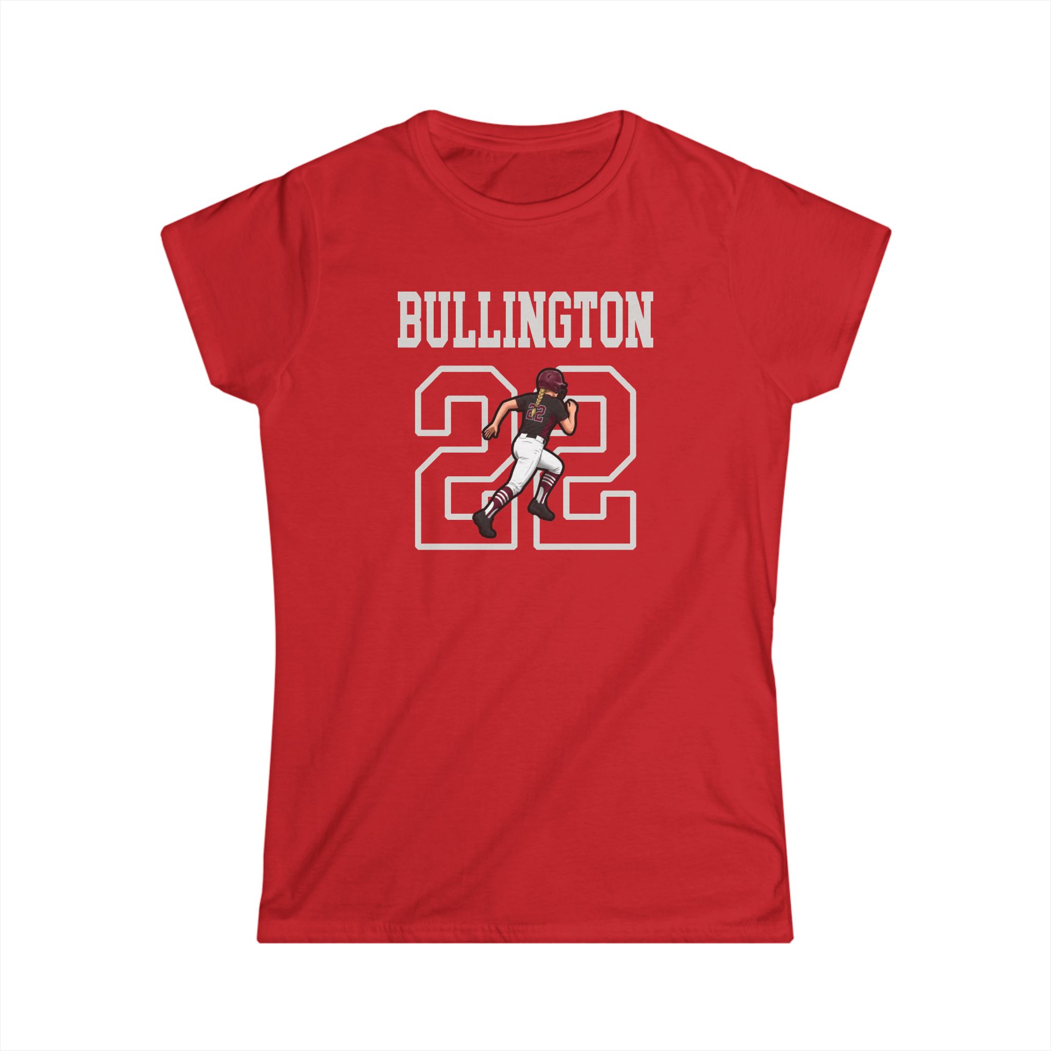 Women's Softstyle Tee — character_shirsey in Red