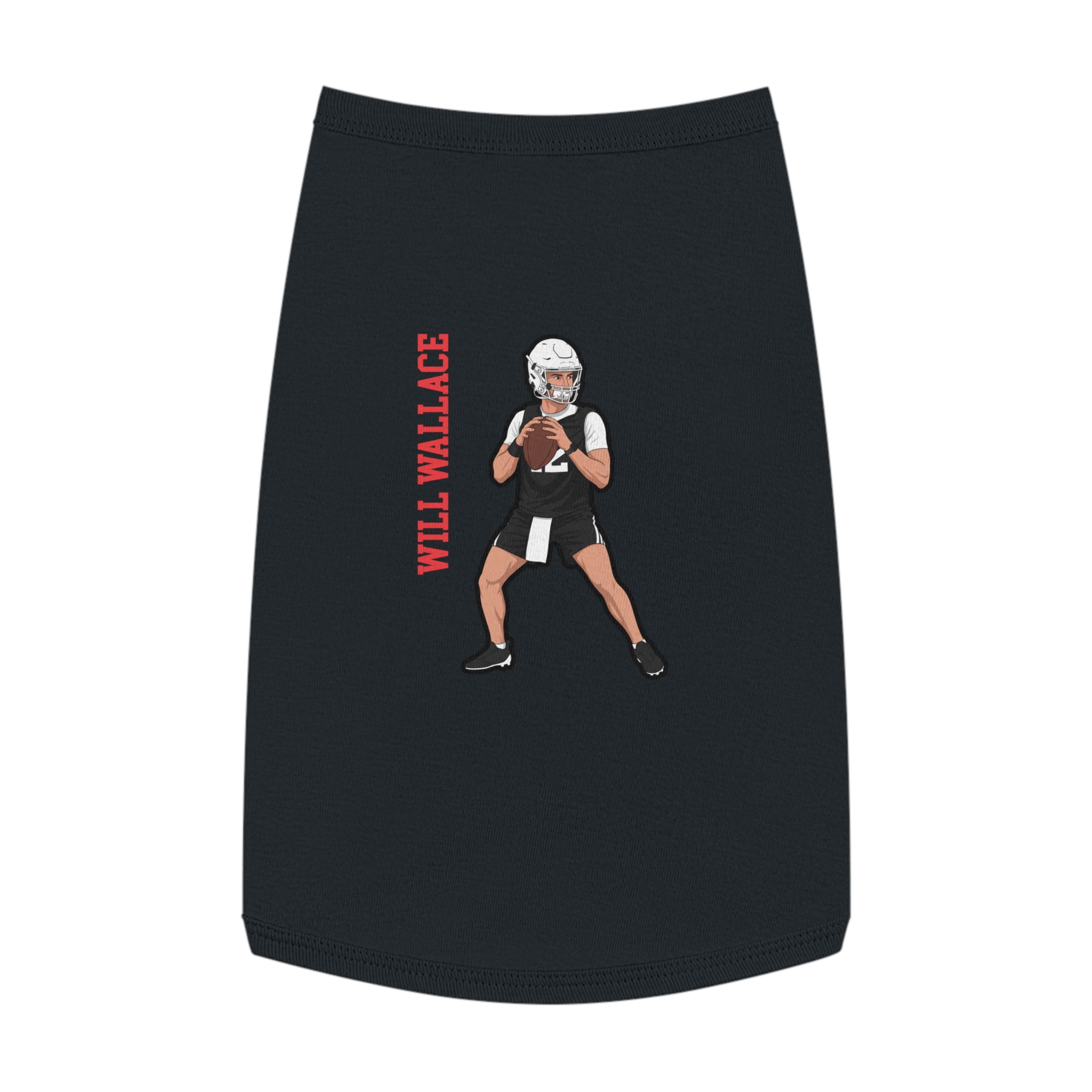 Pet Tank Top — character_name_vertical in White