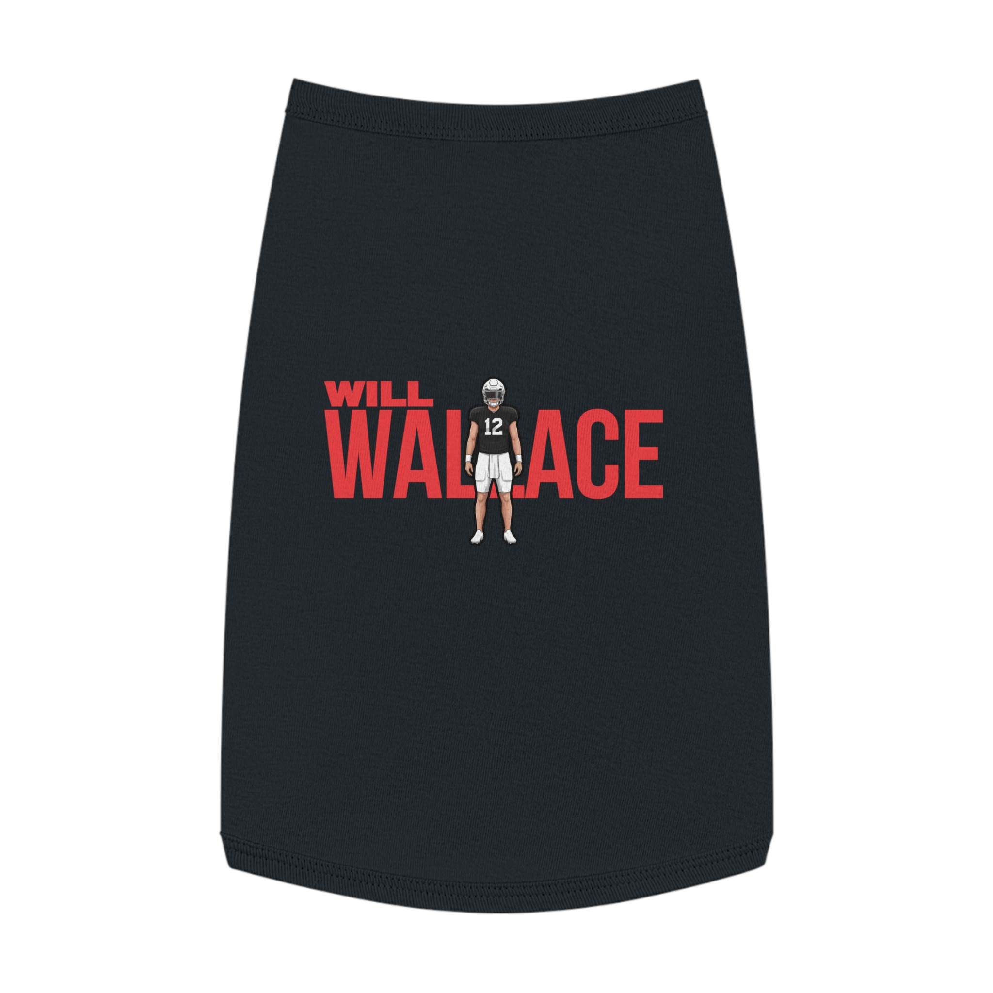Pet Tank Top — character_player_name in Black