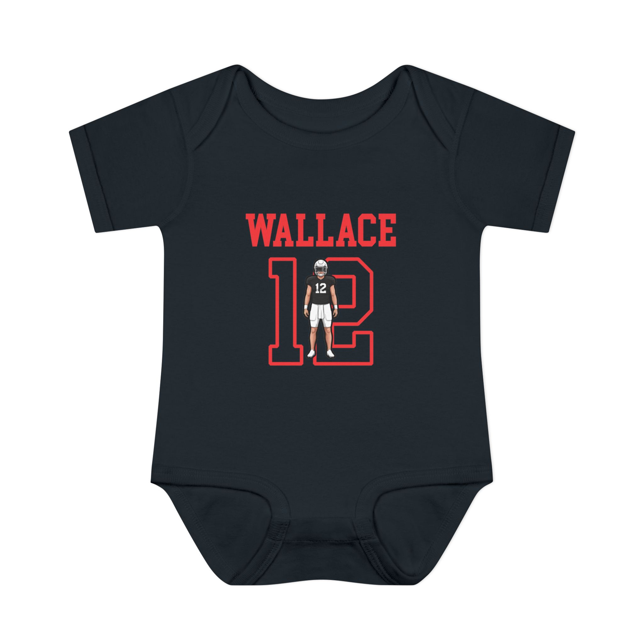 Baby Onesie — character_shirsey in Black