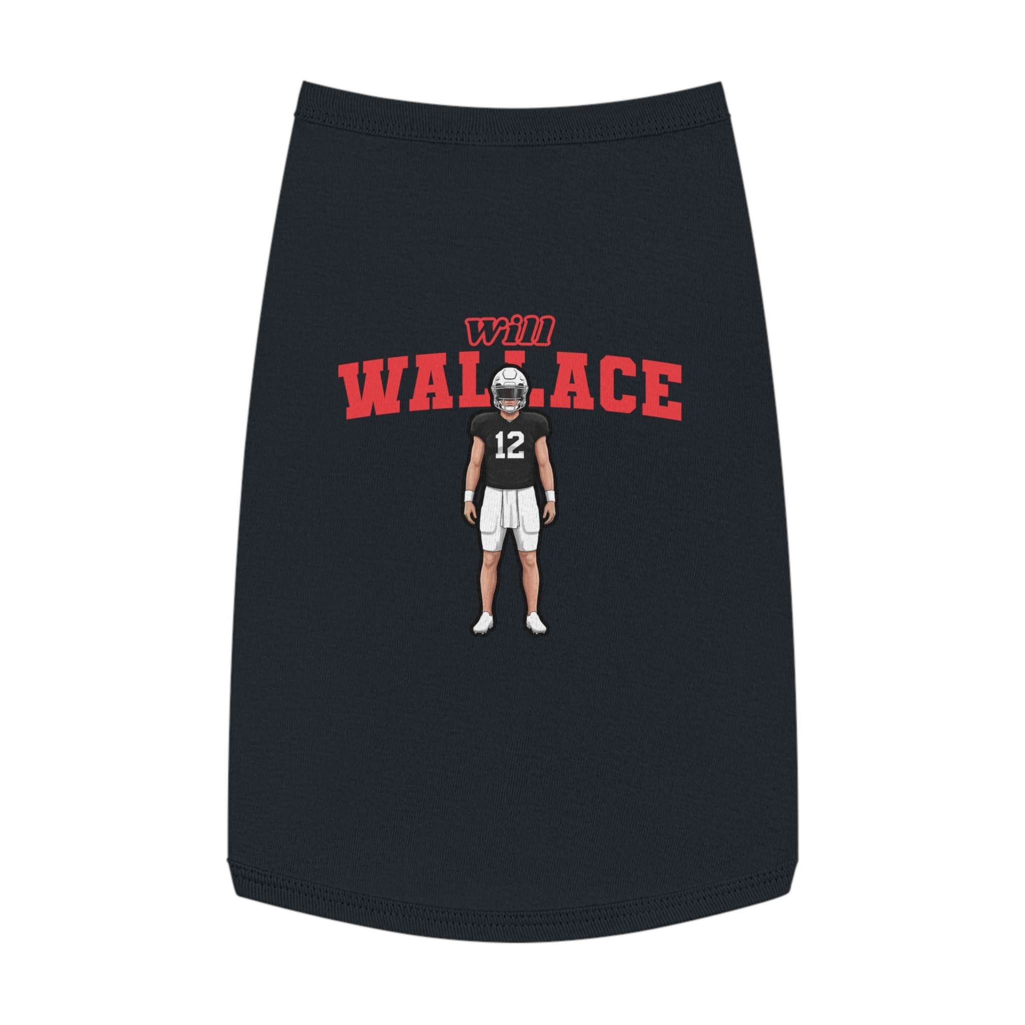 Pet Tank Top — character_name_arch in Black