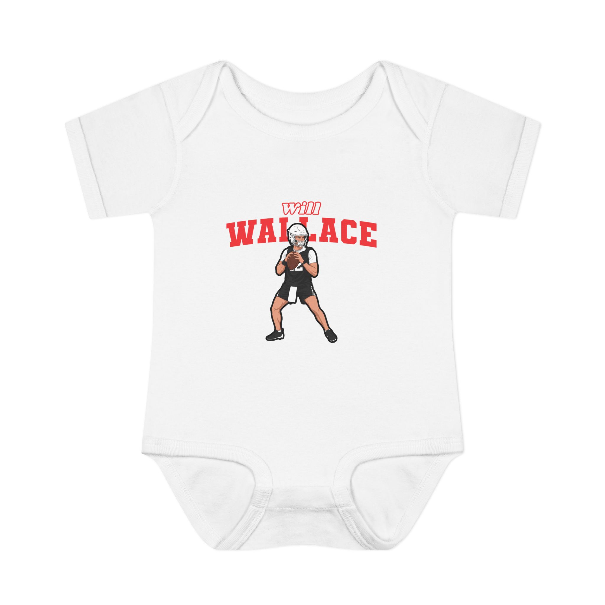 Baby Onesie — character_name_arch in White