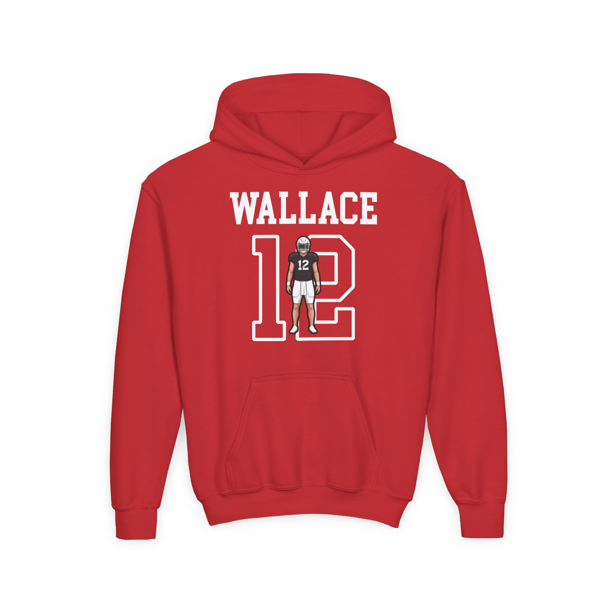 Youth Hoodie — character_shirsey in Red