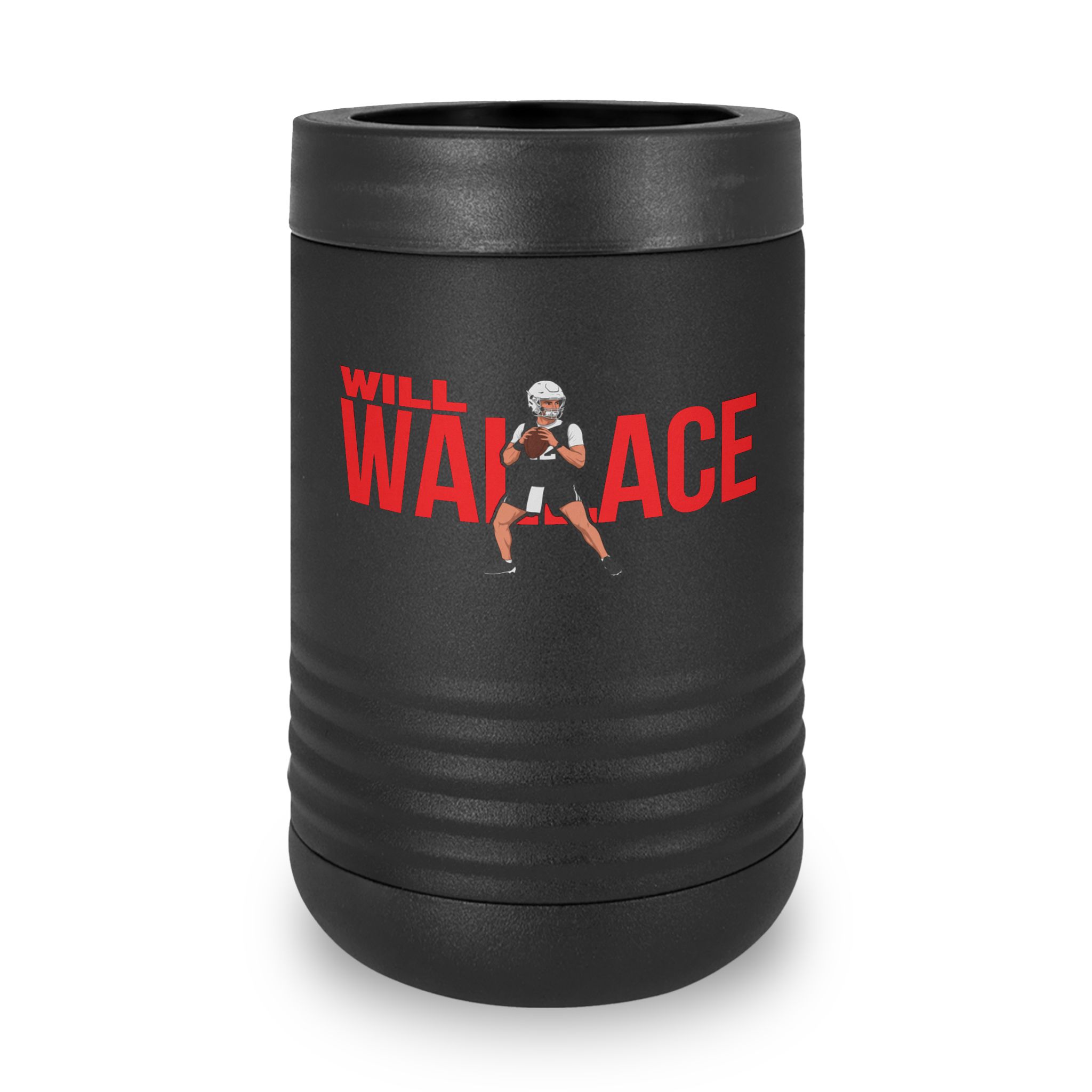 Stainless Can Cooler — character_player_name in Black