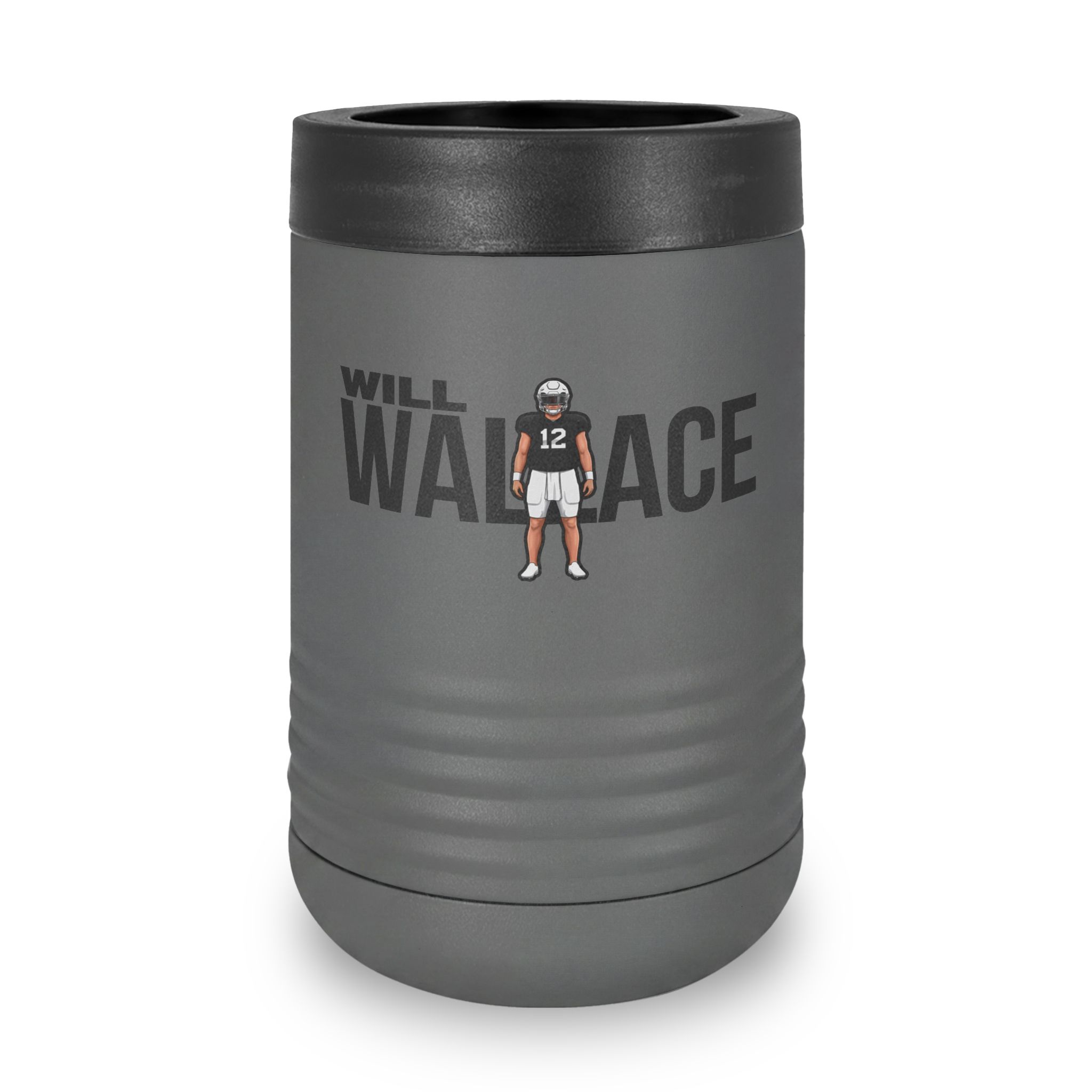 Stainless Can Cooler — character_player_name in Grey