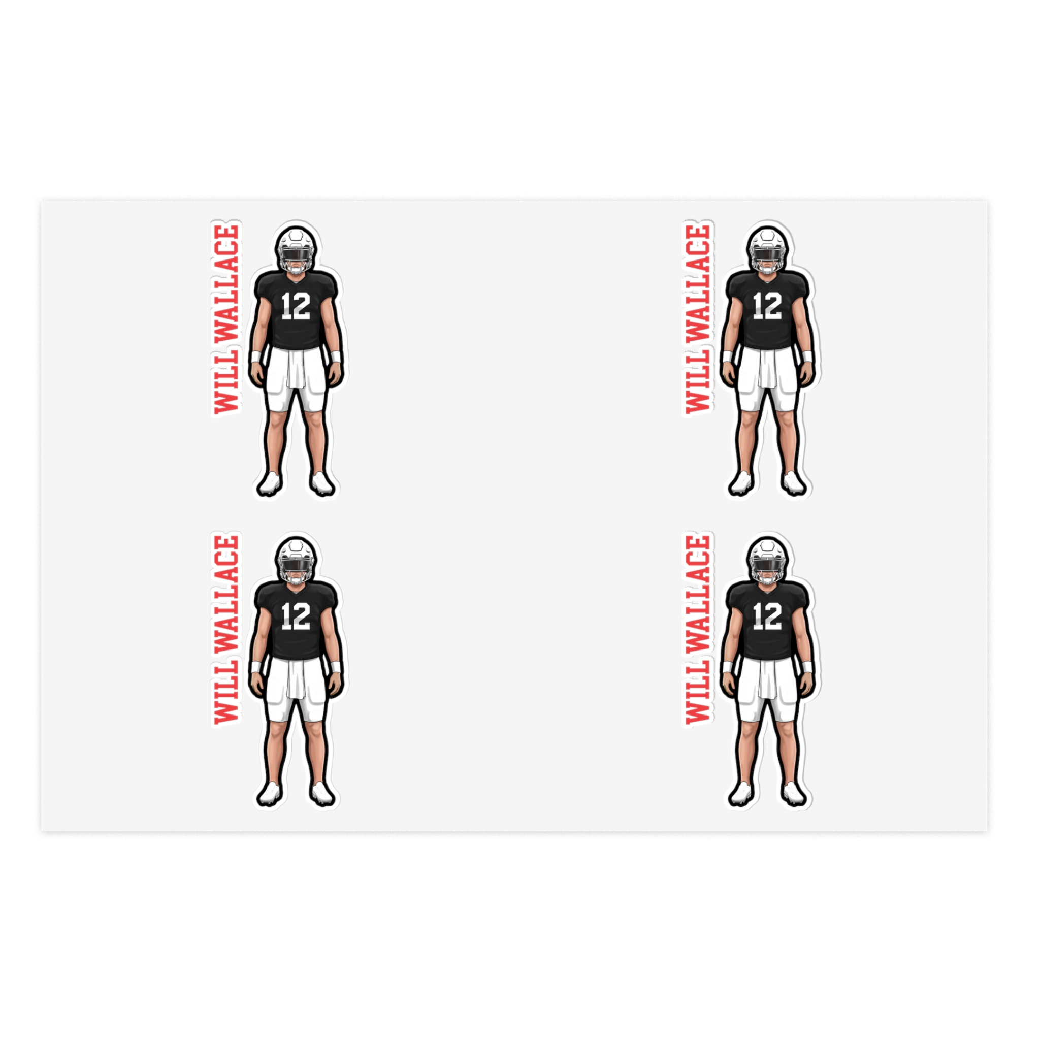 Sticker Sheet — character_name_vertical in Classic