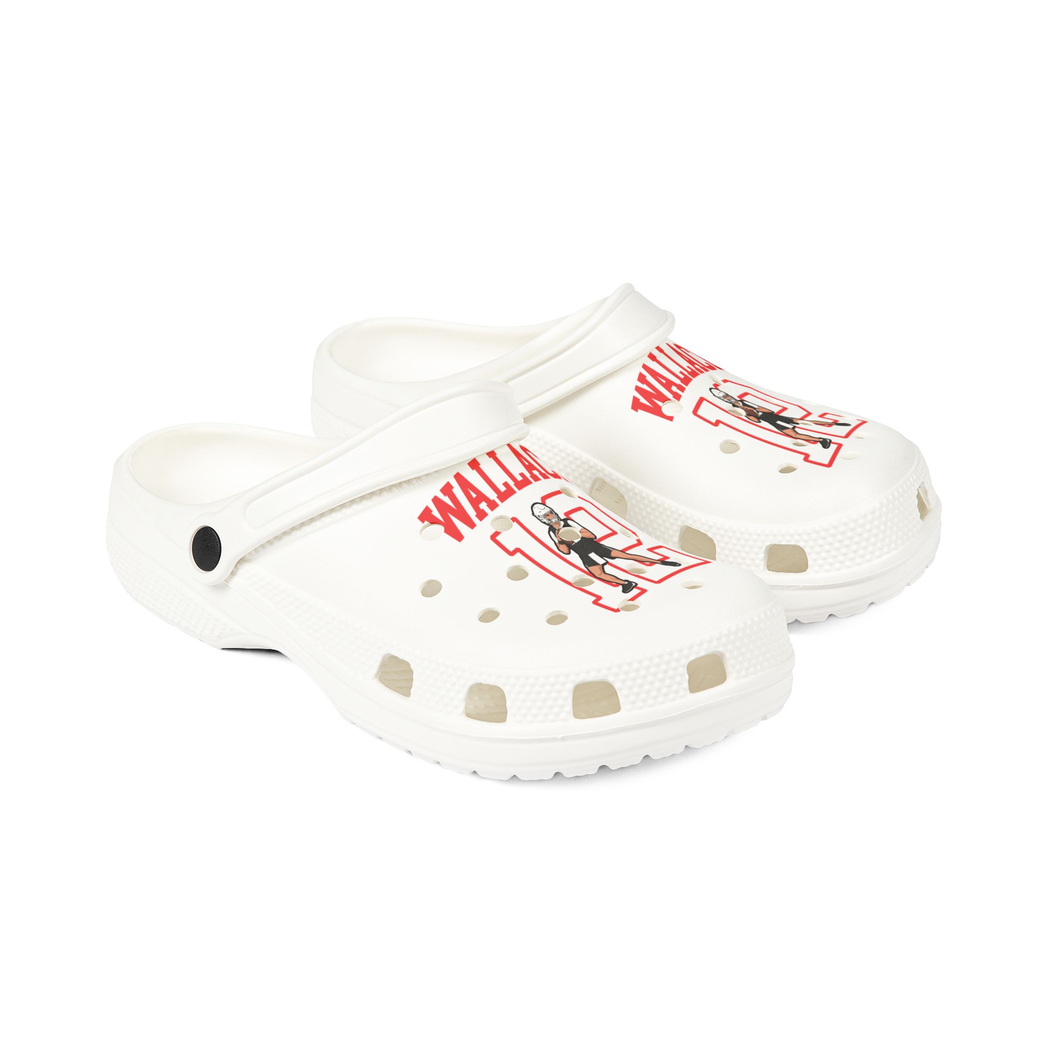 Rubber Clogs — character_shirsey in White
