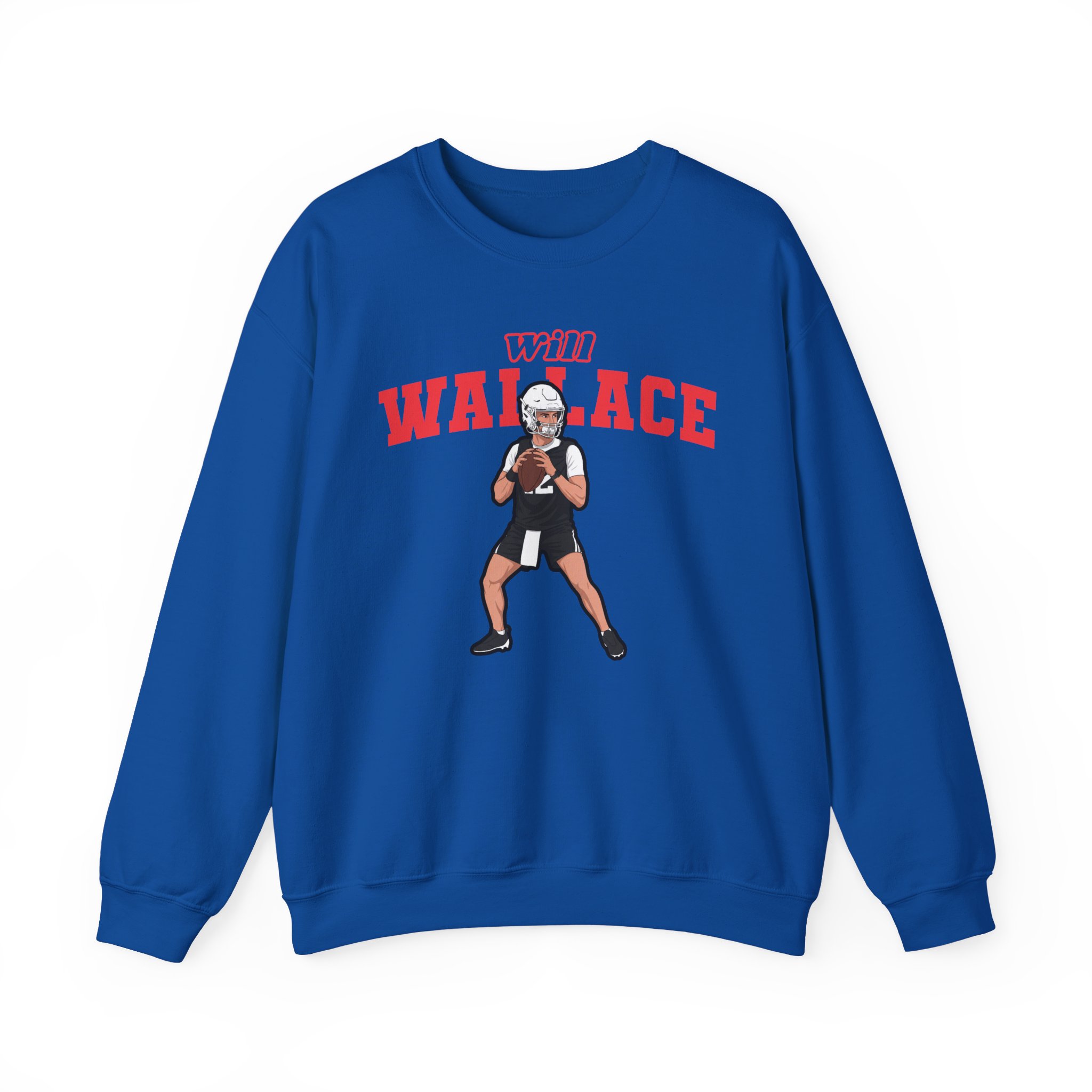 Crewneck Sweatshirt — character_name_arch in Royal