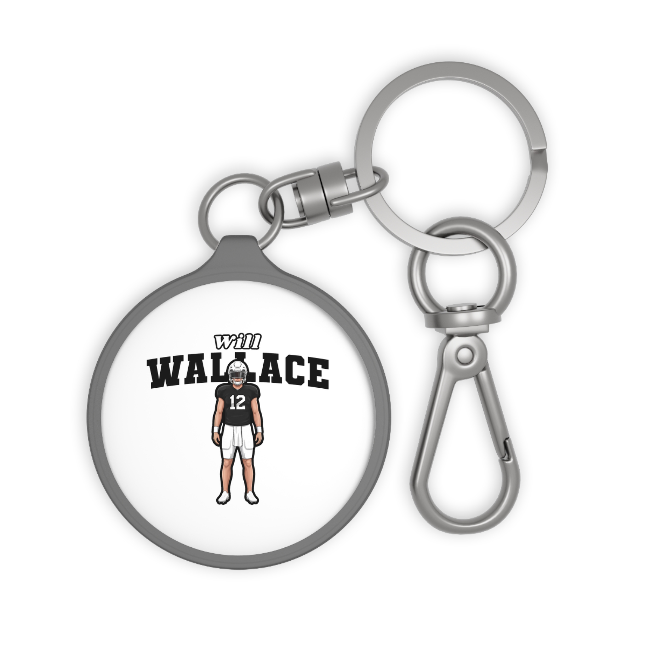 Keychain — character_name_arch in Grey