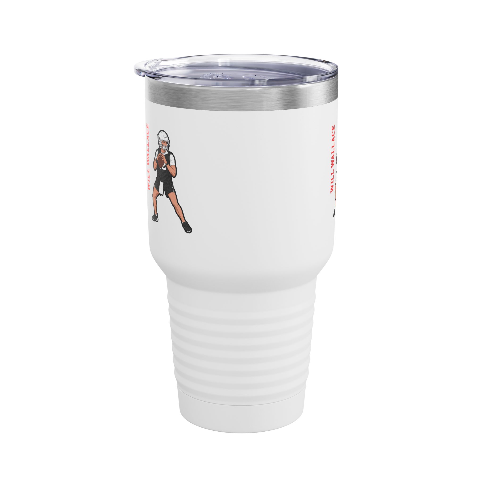 30oz Tumbler — character_name_vertical in White