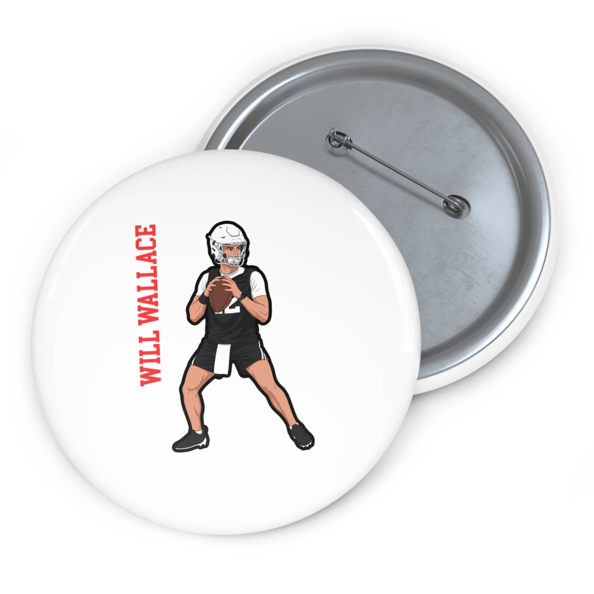 Game Day Pin — character_name_vertical in Classic