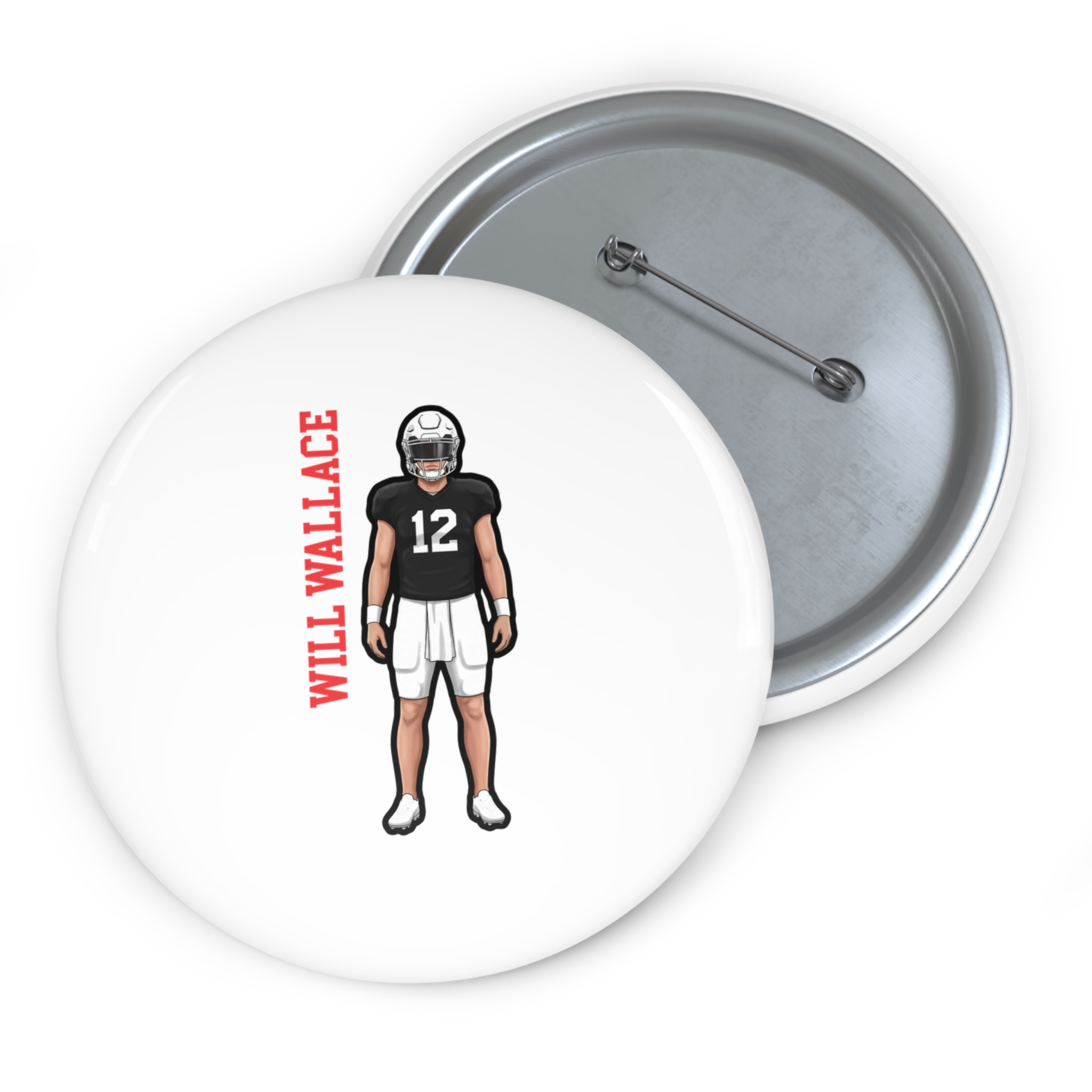 Game Day Pin — character_name_vertical in Classic