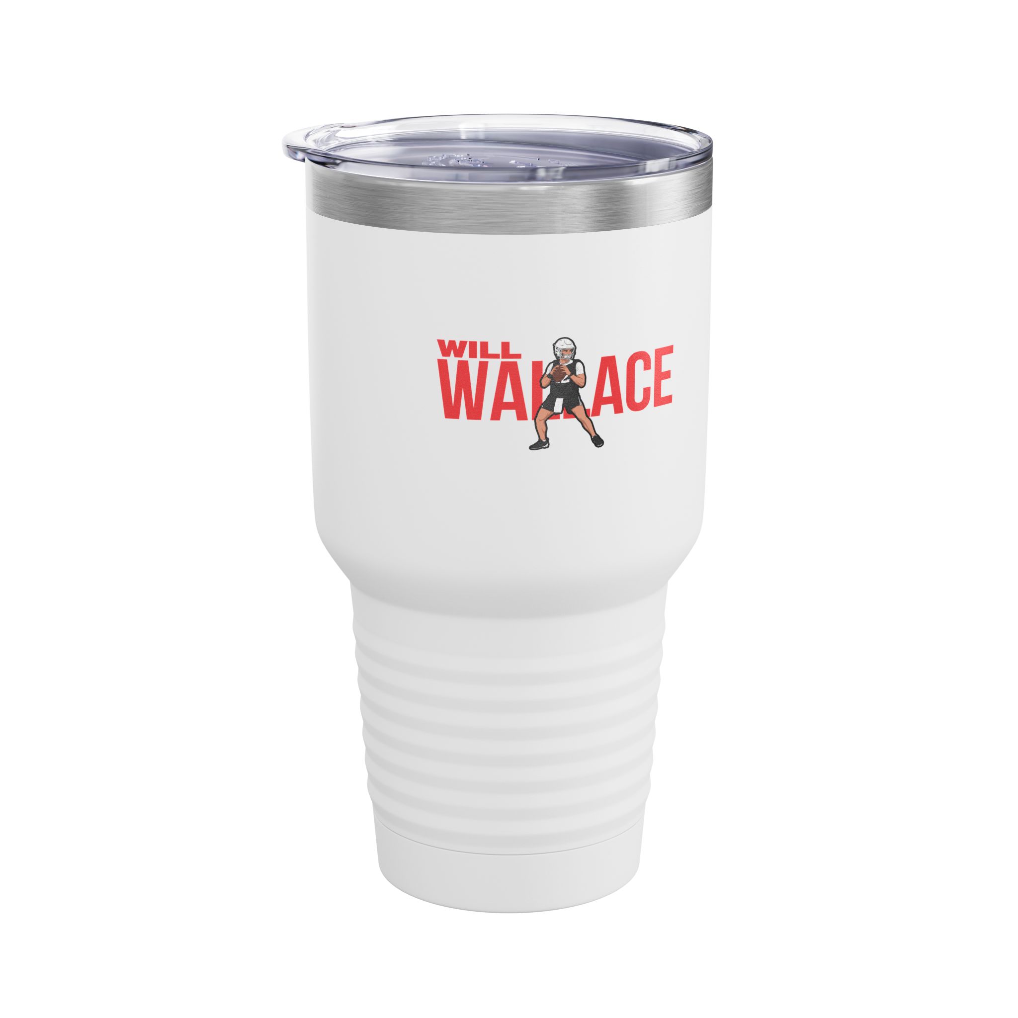 30oz Tumbler — character_player_name in White
