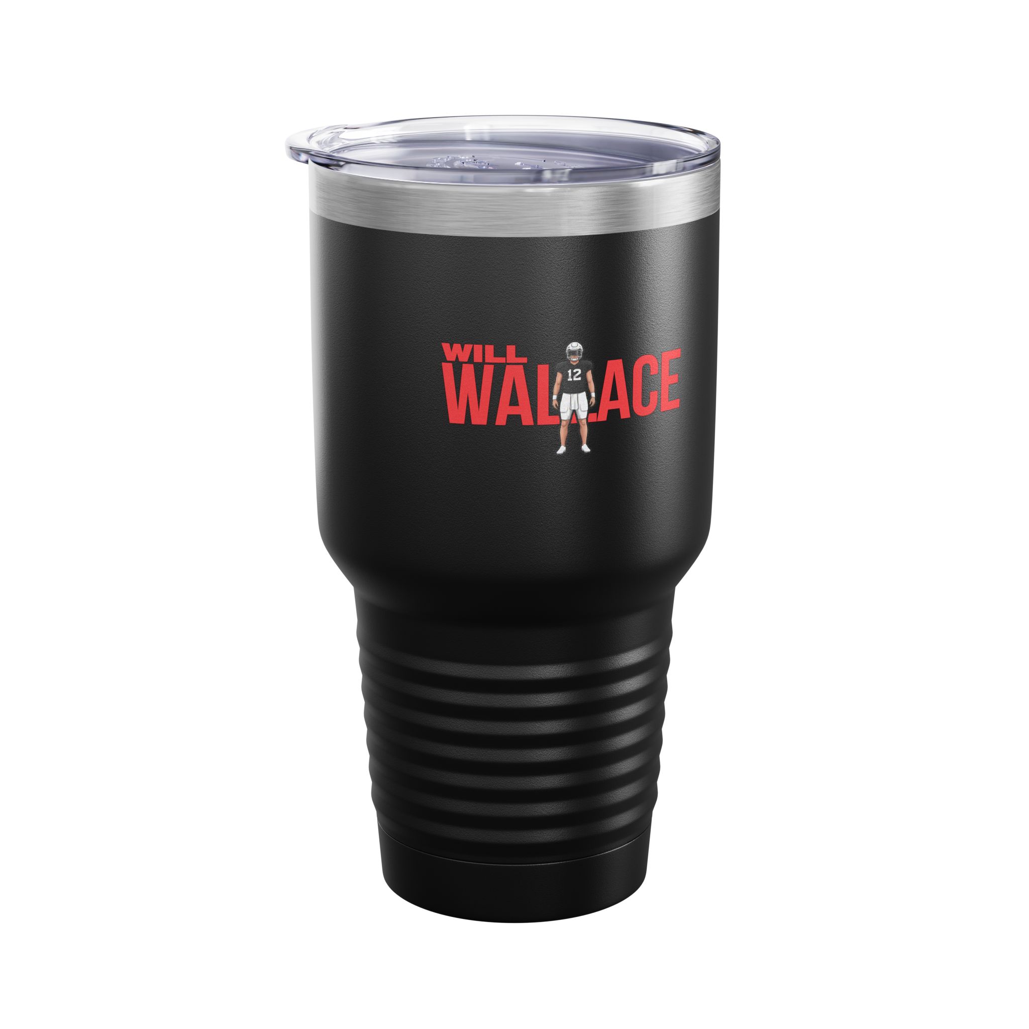30oz Tumbler — character_player_name in Black